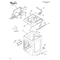 Whirlpool LCR7244HQ2 top and cabinet parts diagram