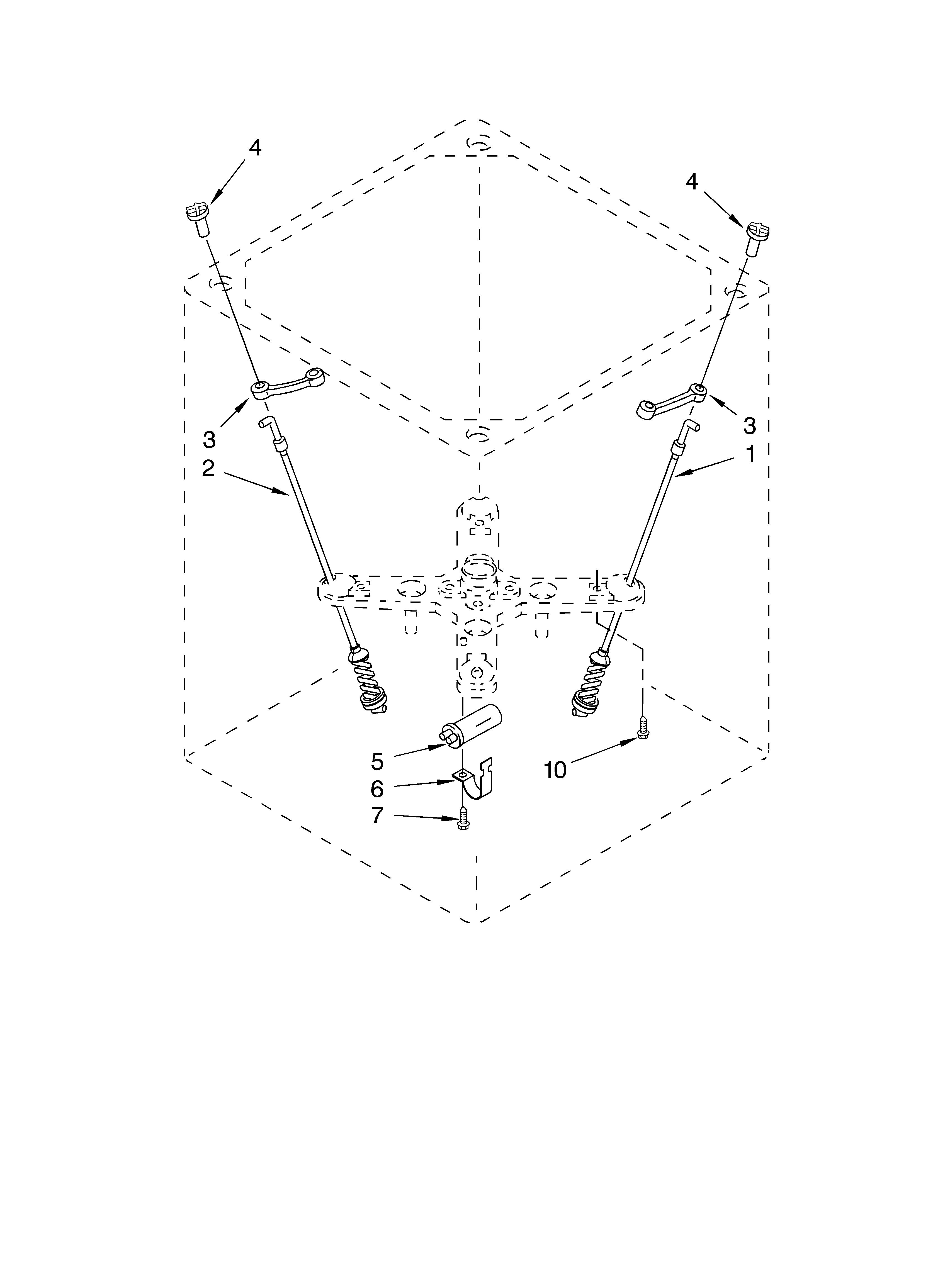 Whirlpool LCR7244HQ2 suspension parts diagram