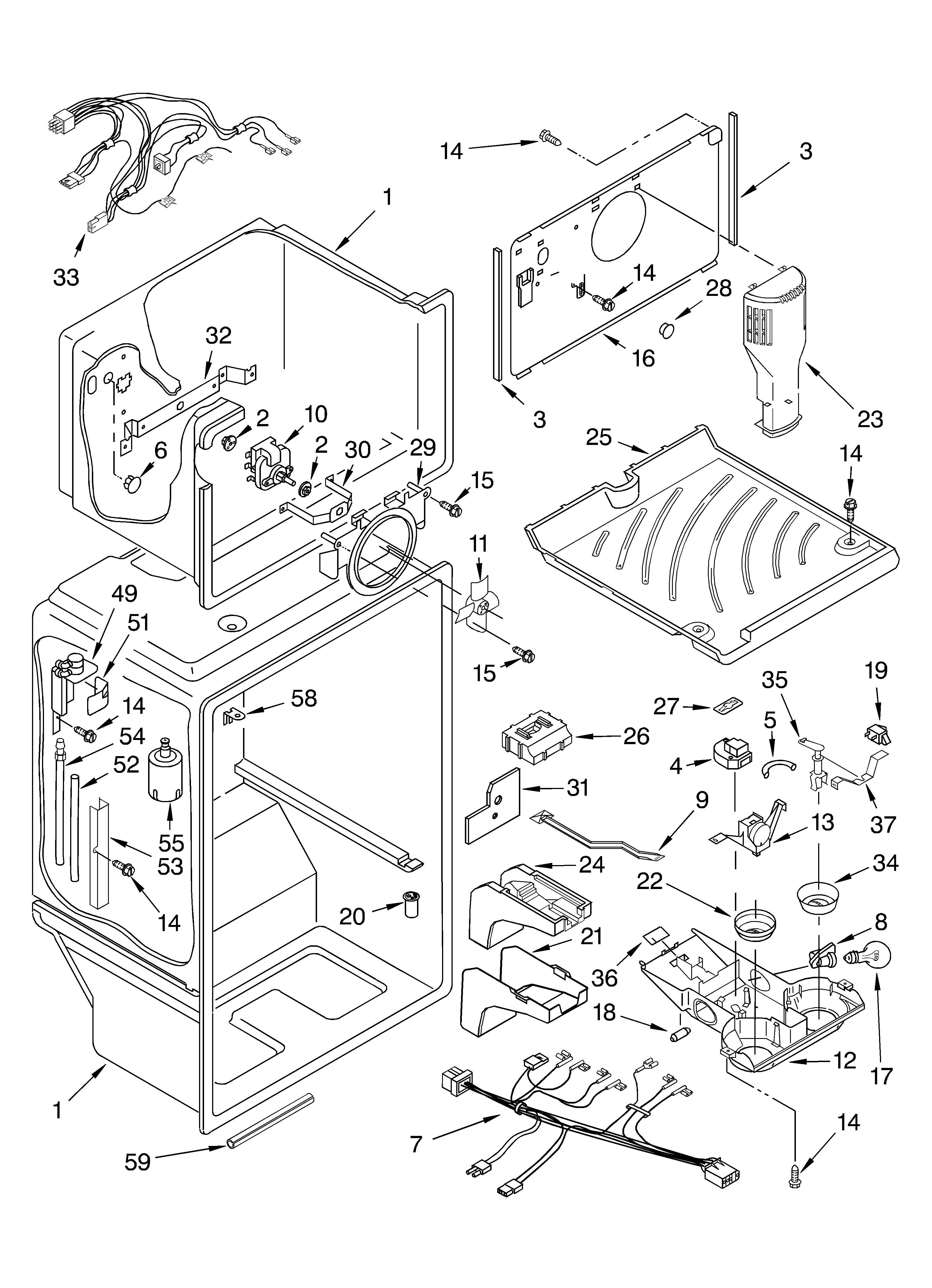 Whirlpool ET9FTTXLT12 liner parts diagram