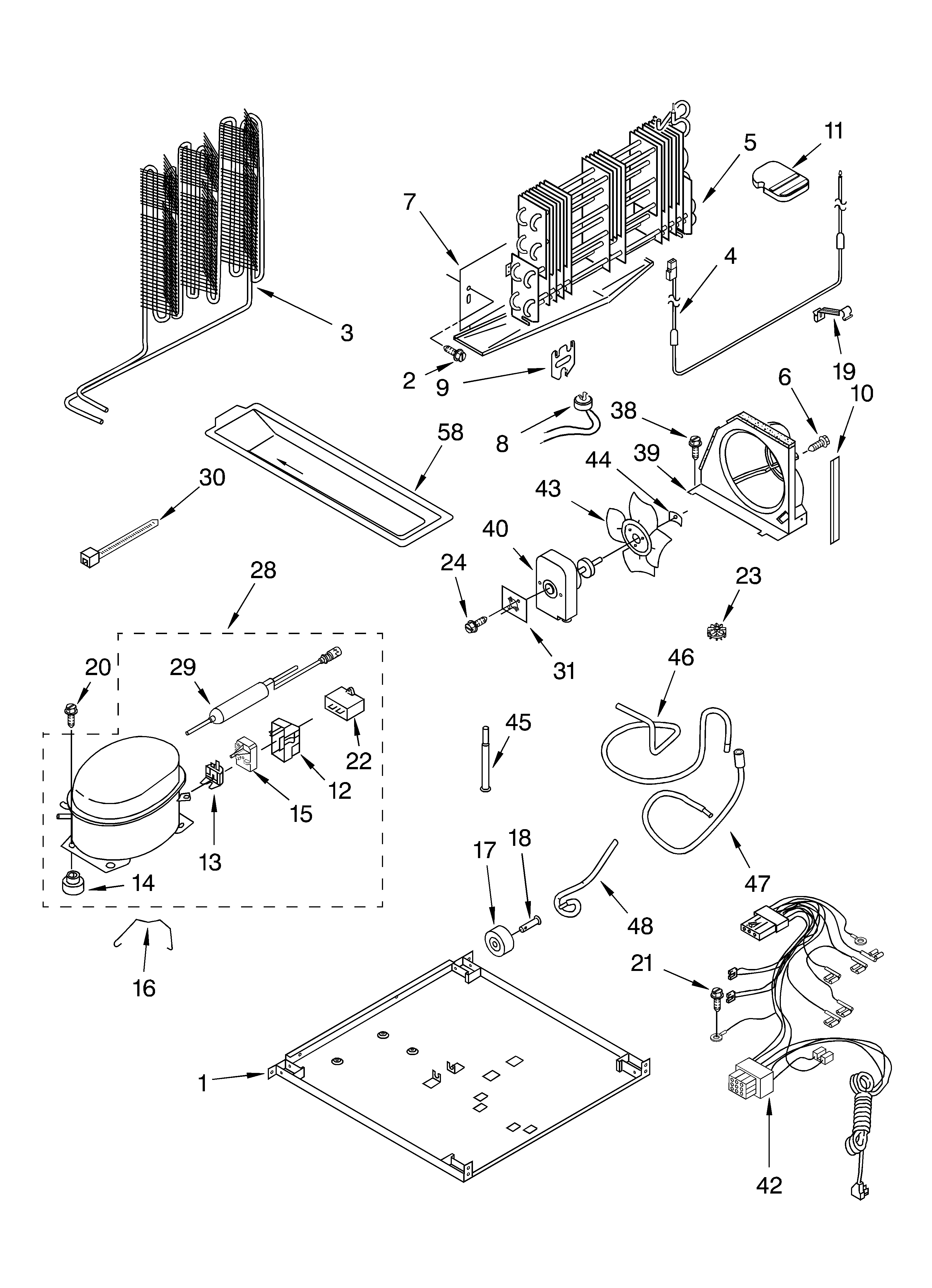 Whirlpool ET9FTTXLT12 unit parts diagram