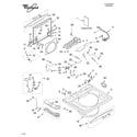 Whirlpool 7MGVW9959KQ3 top and lid parts diagram
