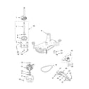 Whirlpool 7MGVW9959KQ3 brake, motor and pump parts diagram