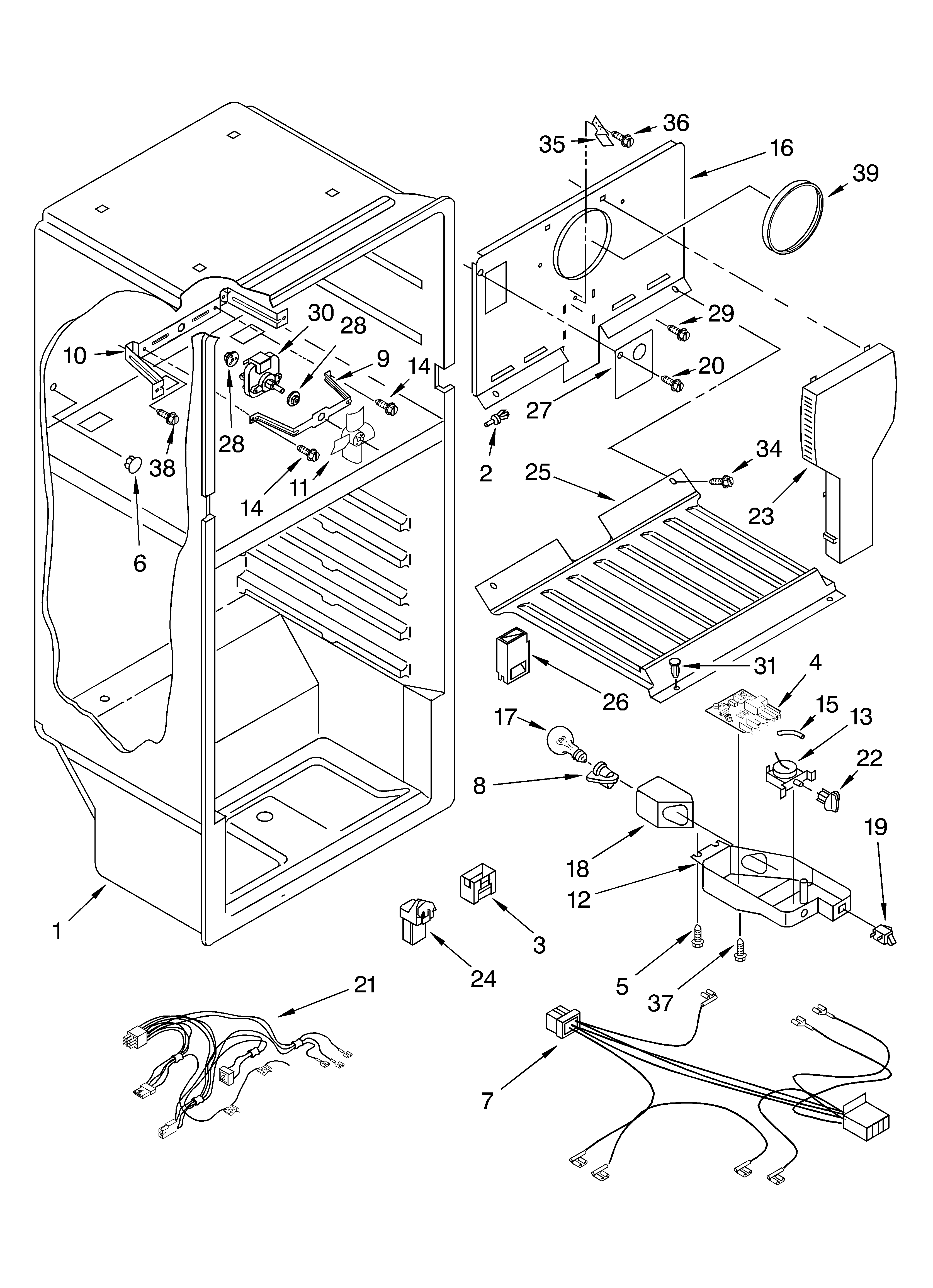 Whirlpool ER8GHKXMT00 liner parts diagram