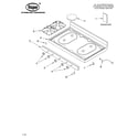 Roper FGP305KW1 cooktop parts diagram