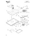Whirlpool GJD3044LC00 cooktop parts diagram
