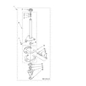 Whirlpool LSN2000LW1 brake and drive tube parts diagram