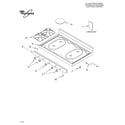 Whirlpool SF310PEKT1 cooktop parts diagram