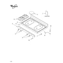 Whirlpool SF315PEKB1 cooktop parts diagram