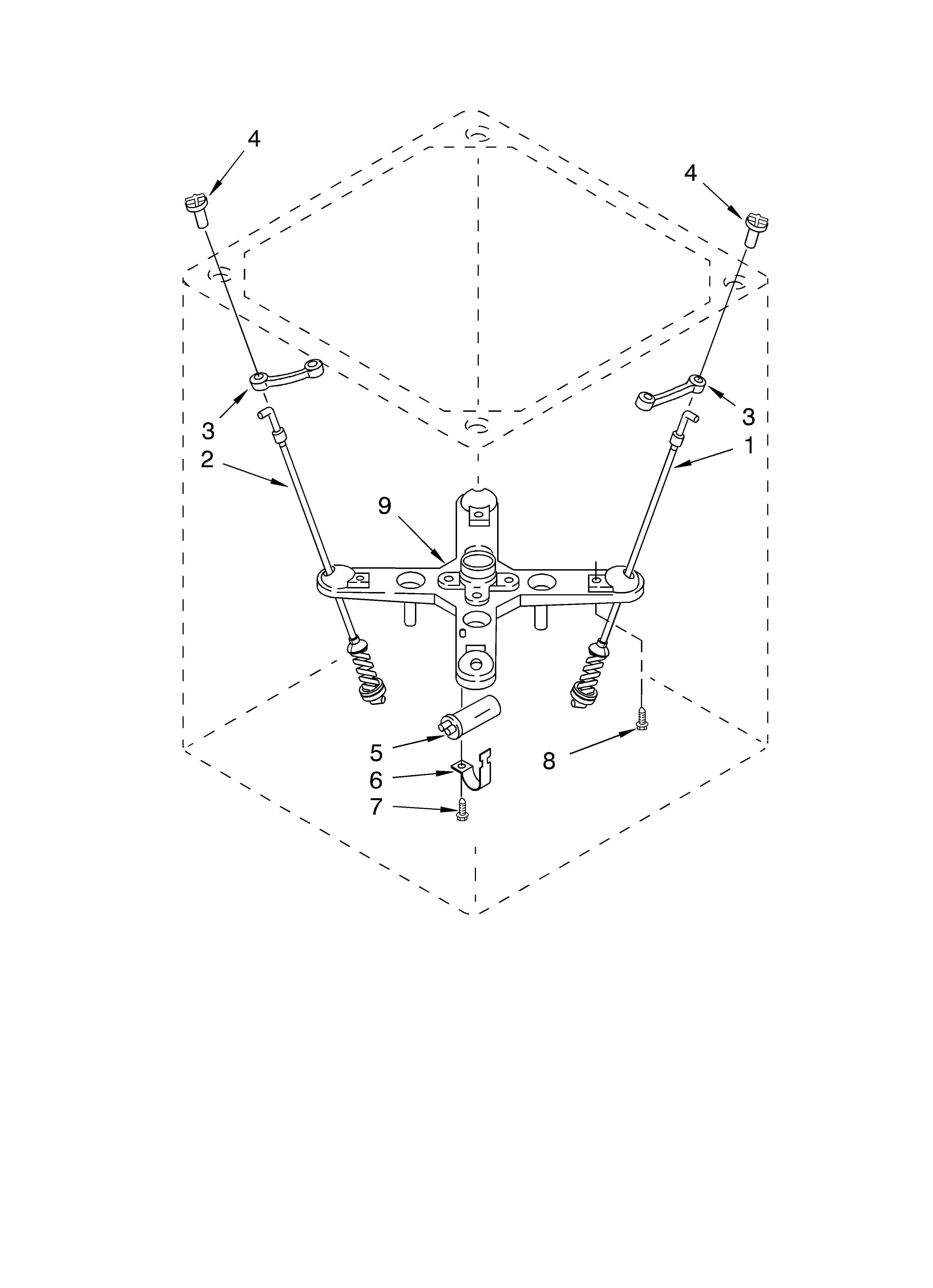 Crosley CAWC529JQ1 suspension parts diagram