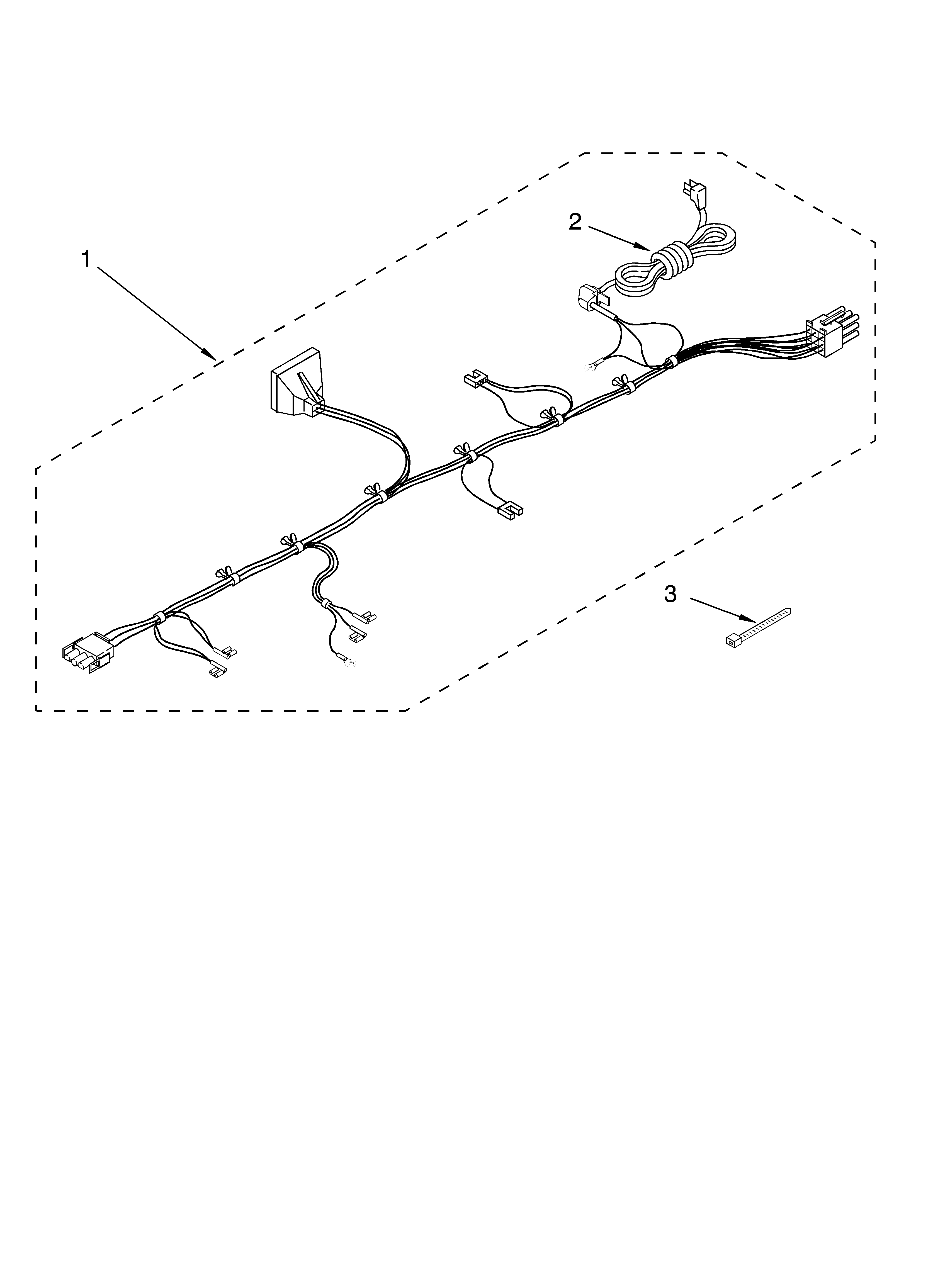 Crosley CAWC529JQ1 wiring harness parts diagram