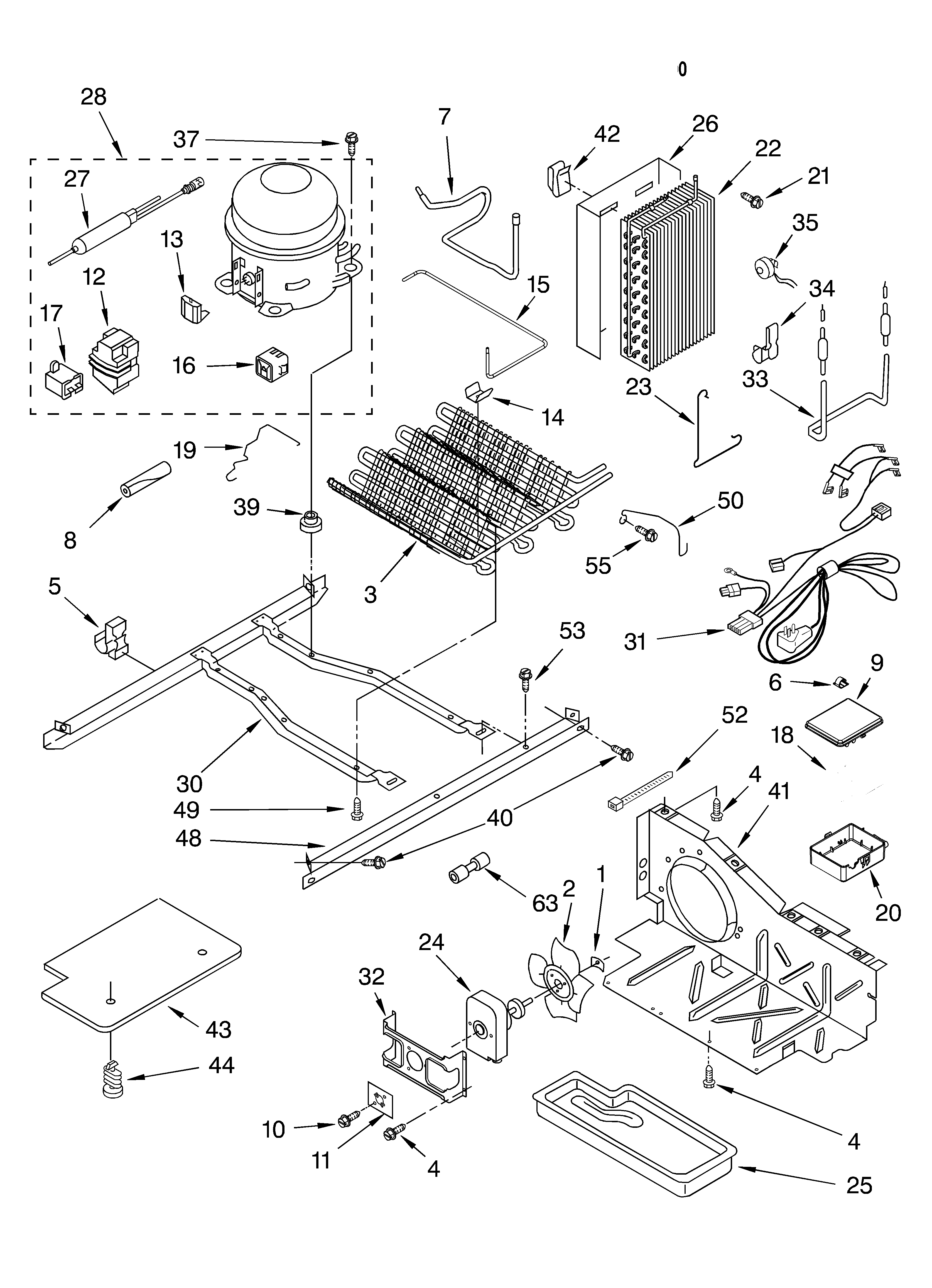 Whirlpool ED5LHAXMB00 unit parts diagram