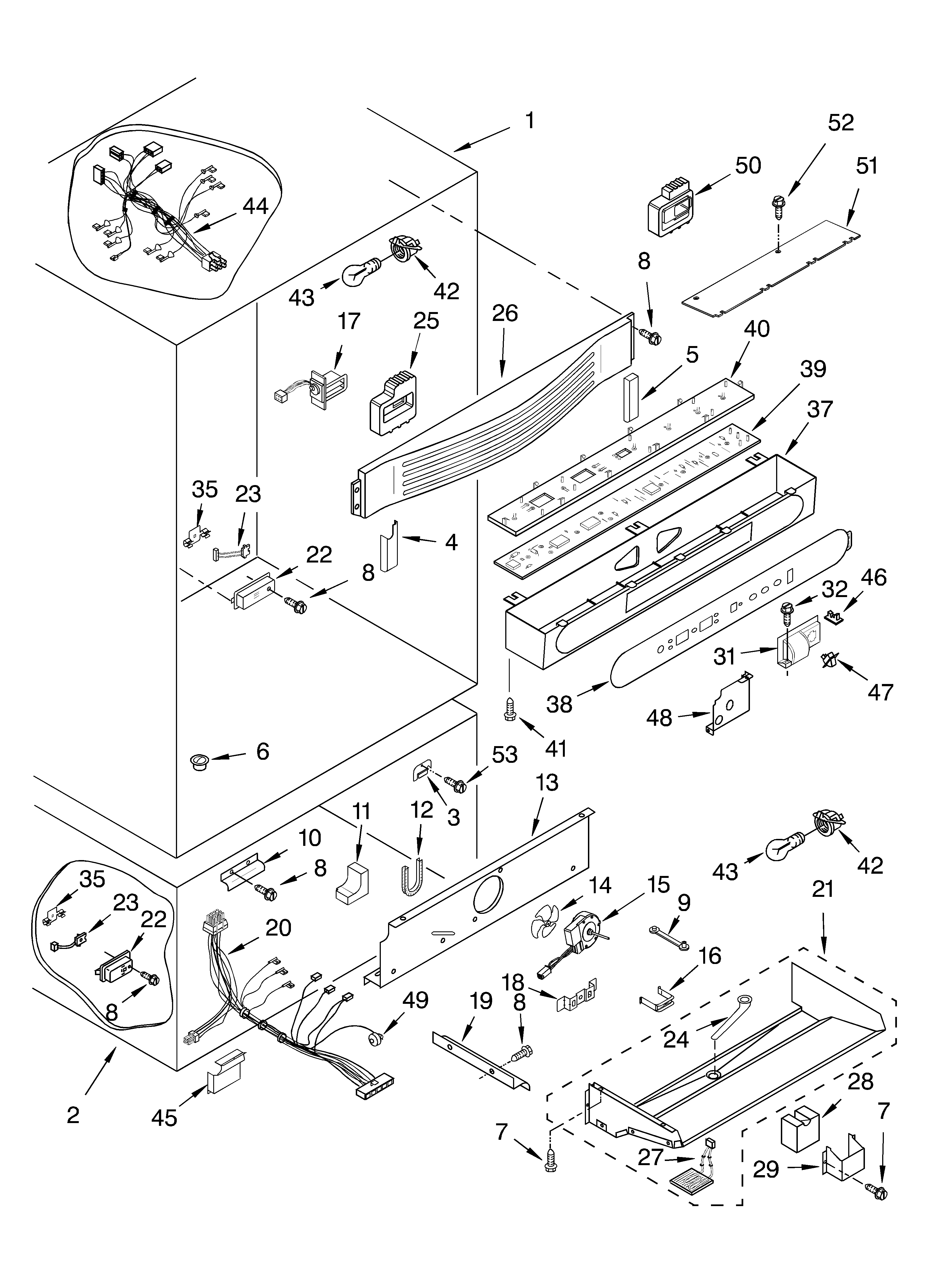 KitchenAid KBRP36FMS00 liner parts diagram