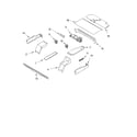 KitchenAid KEBS177DWH7 top venting parts, optional parts diagram