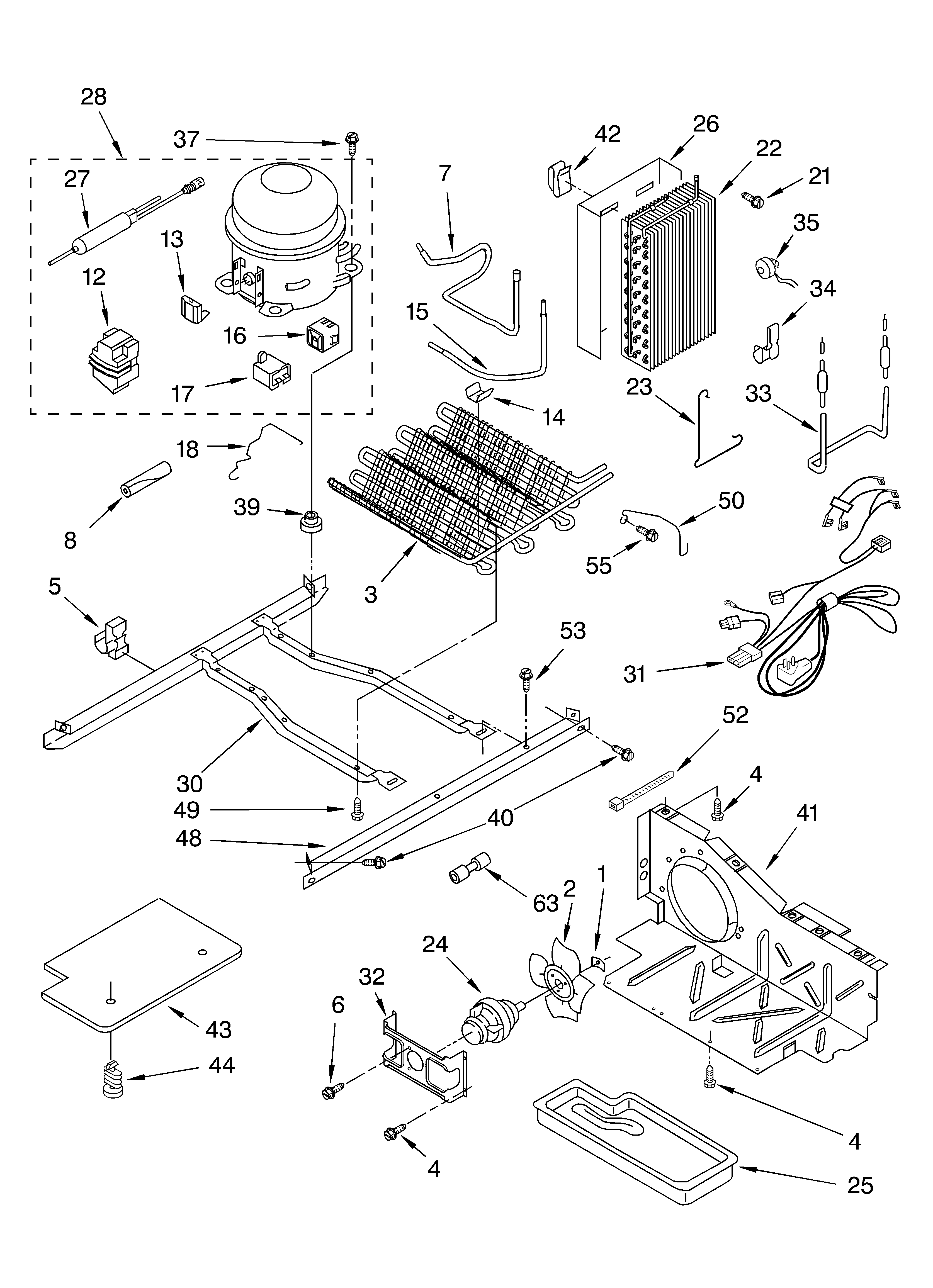 Whirlpool GD5THGXKS03 unit parts diagram