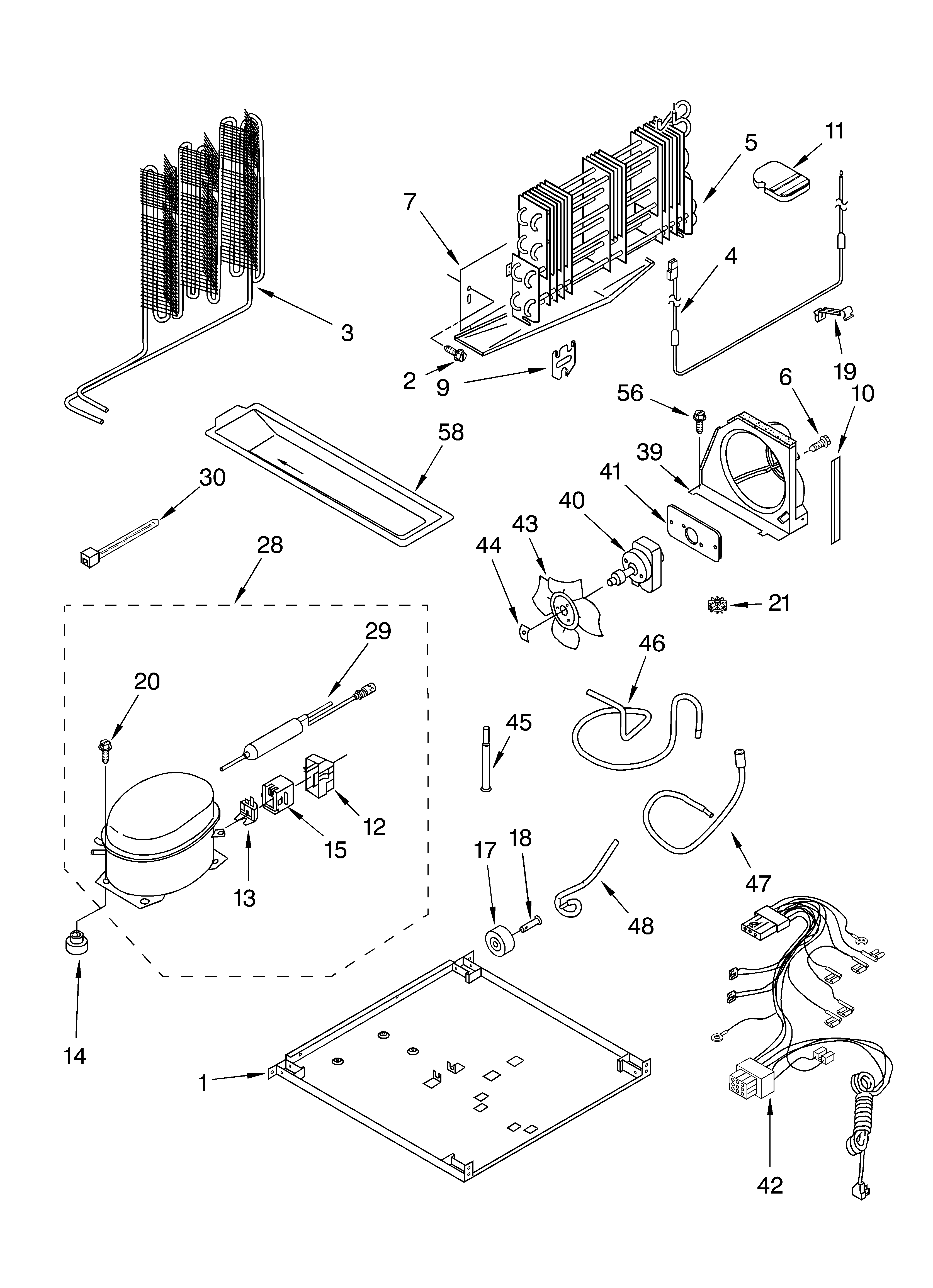 Whirlpool ET9FTKXKT03 unit parts diagram