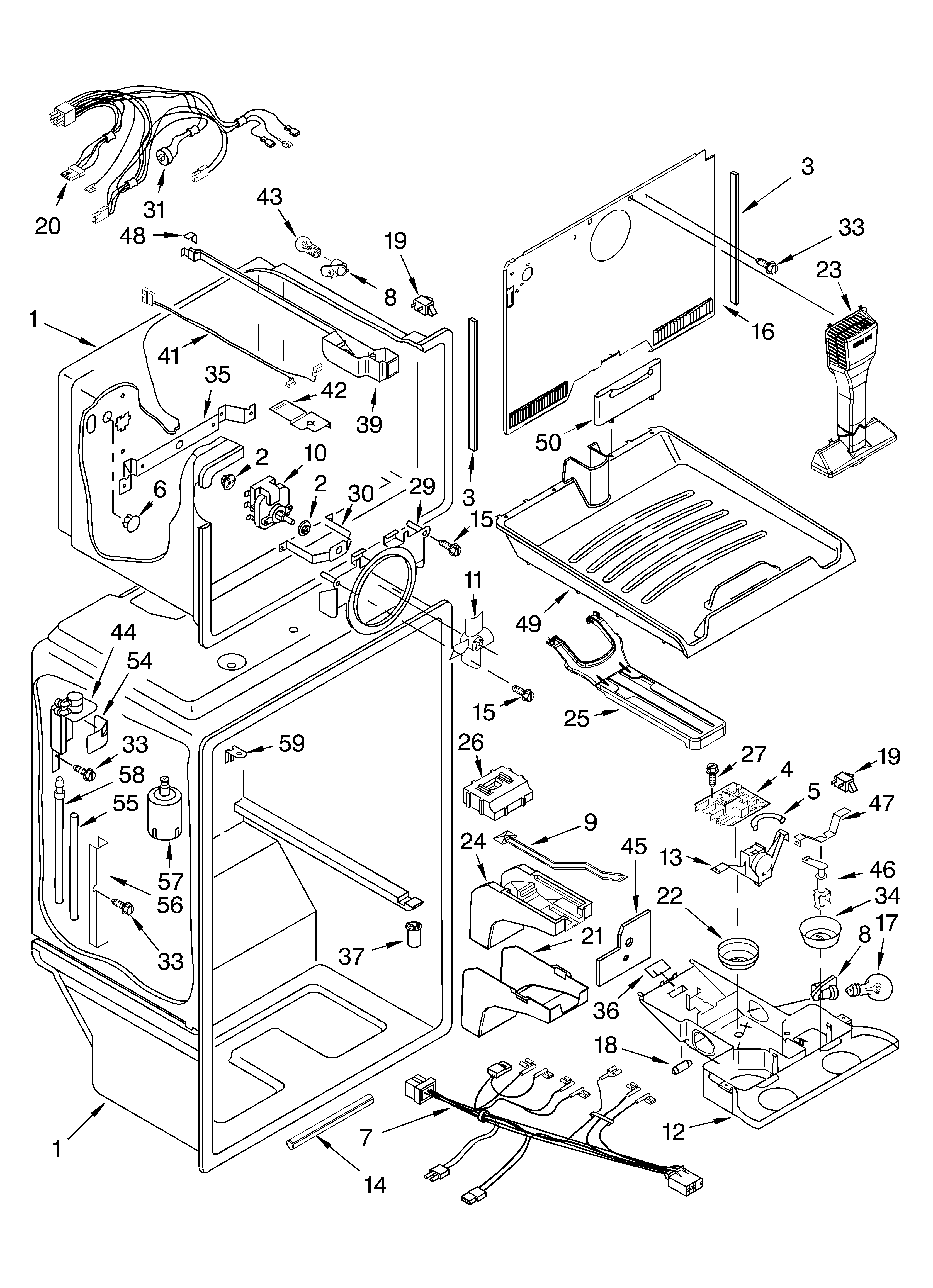 Whirlpool GR2SHTXKS03 liner parts diagram