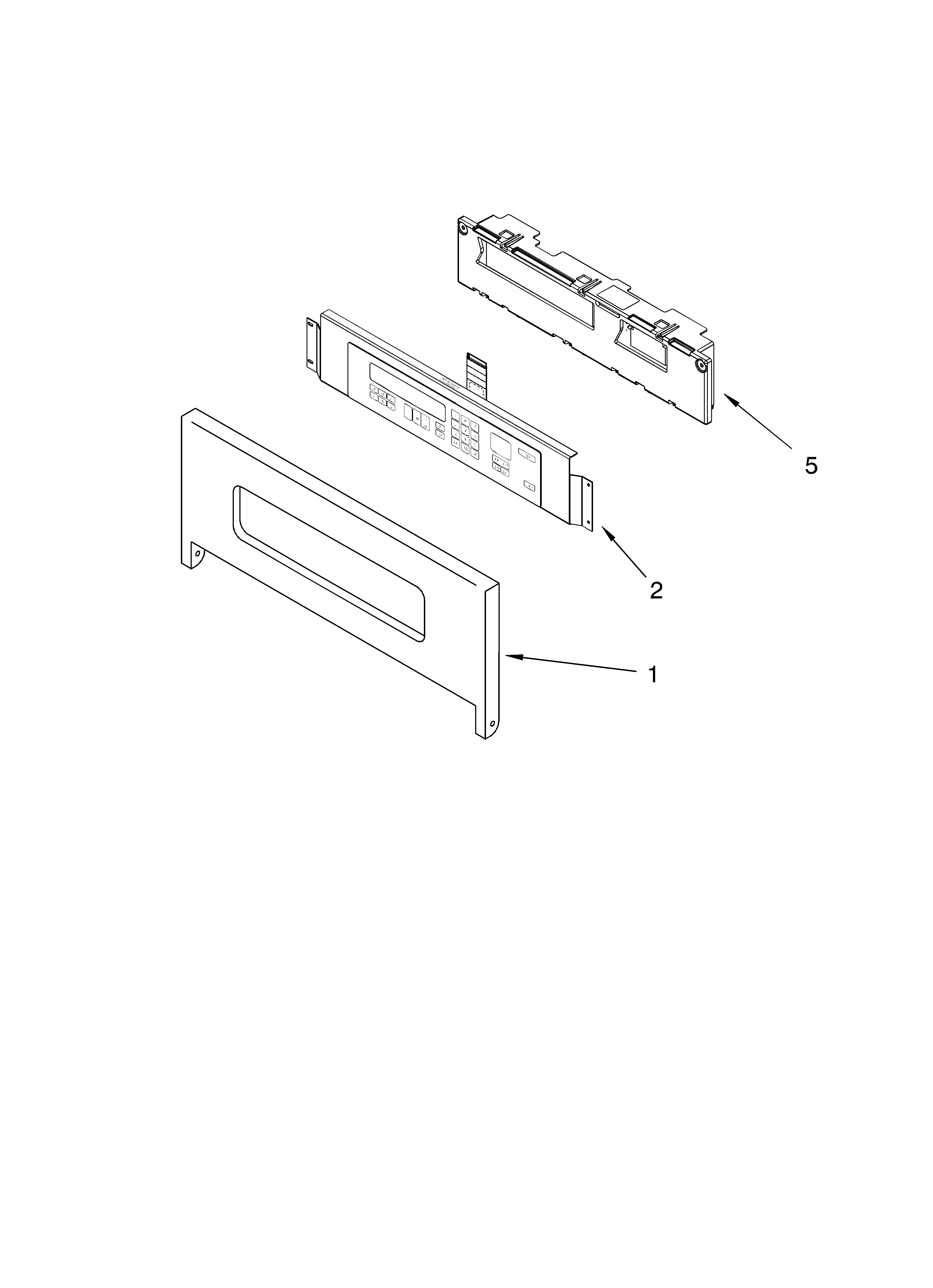 KitchenAid KEBC207KBL02 control panel parts diagram