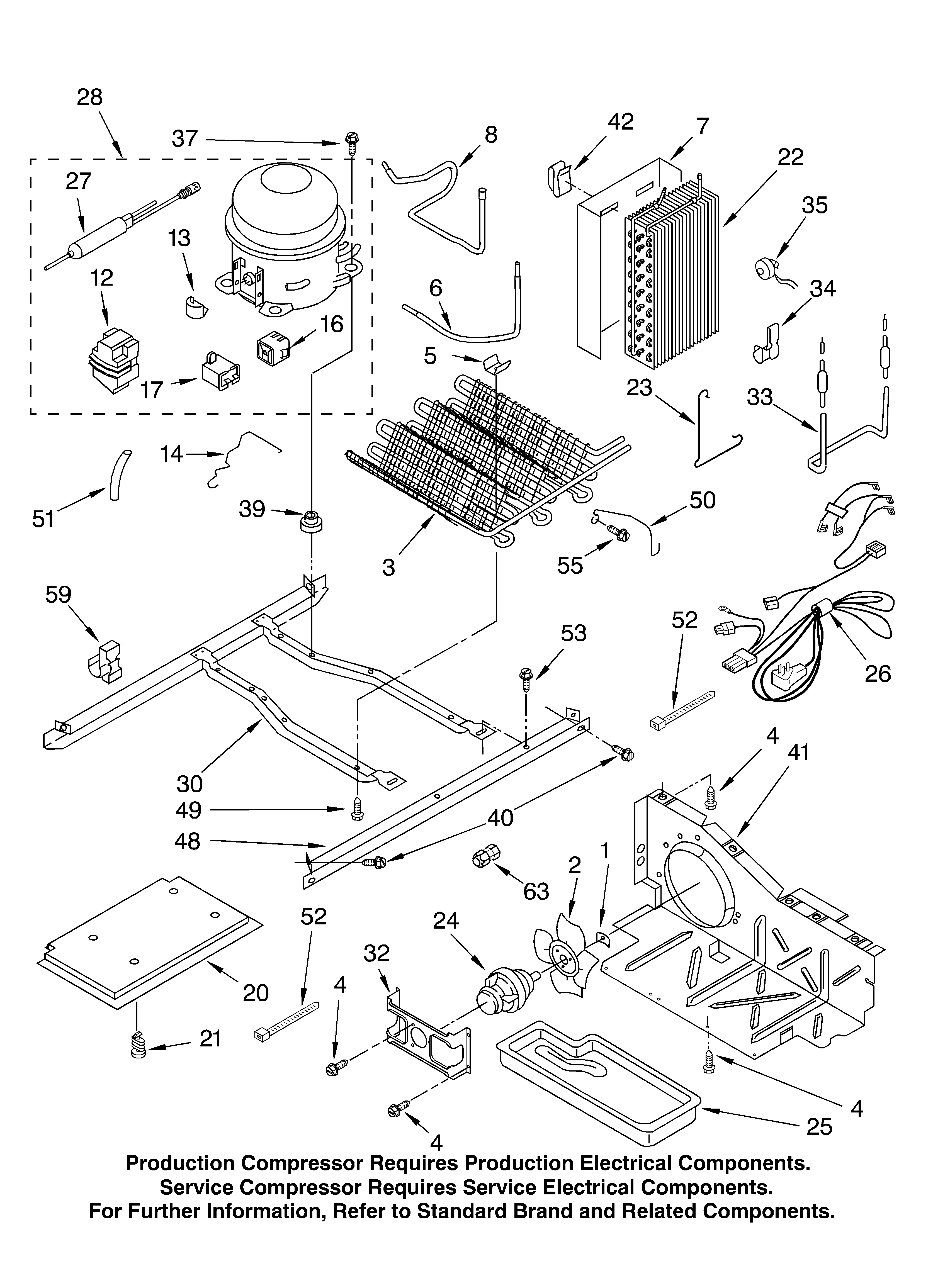 KitchenAid KSRB25FKBL04 unit parts diagram