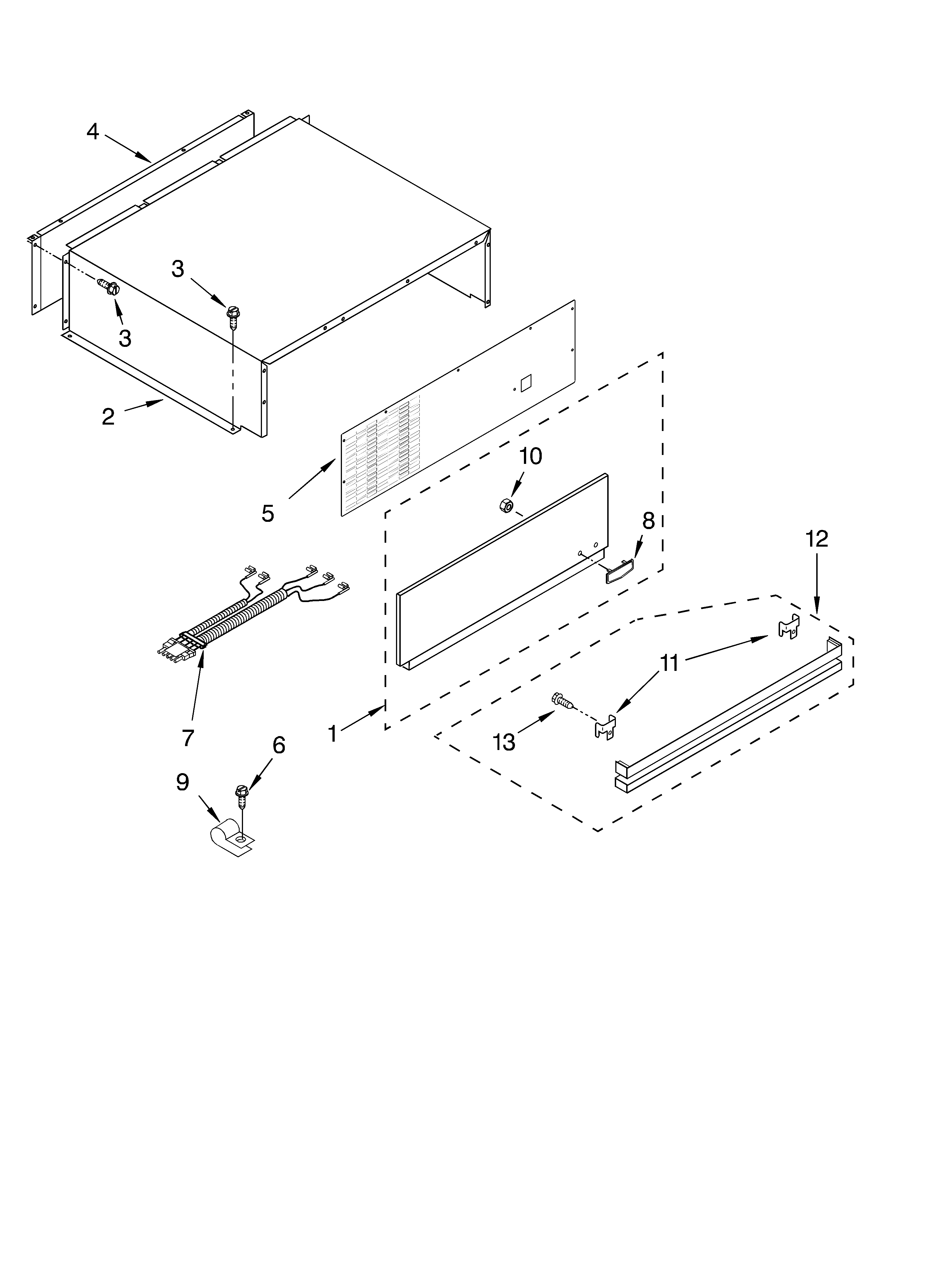 KitchenAid KSSC48FMS00 top grille and unit cover parts diagram