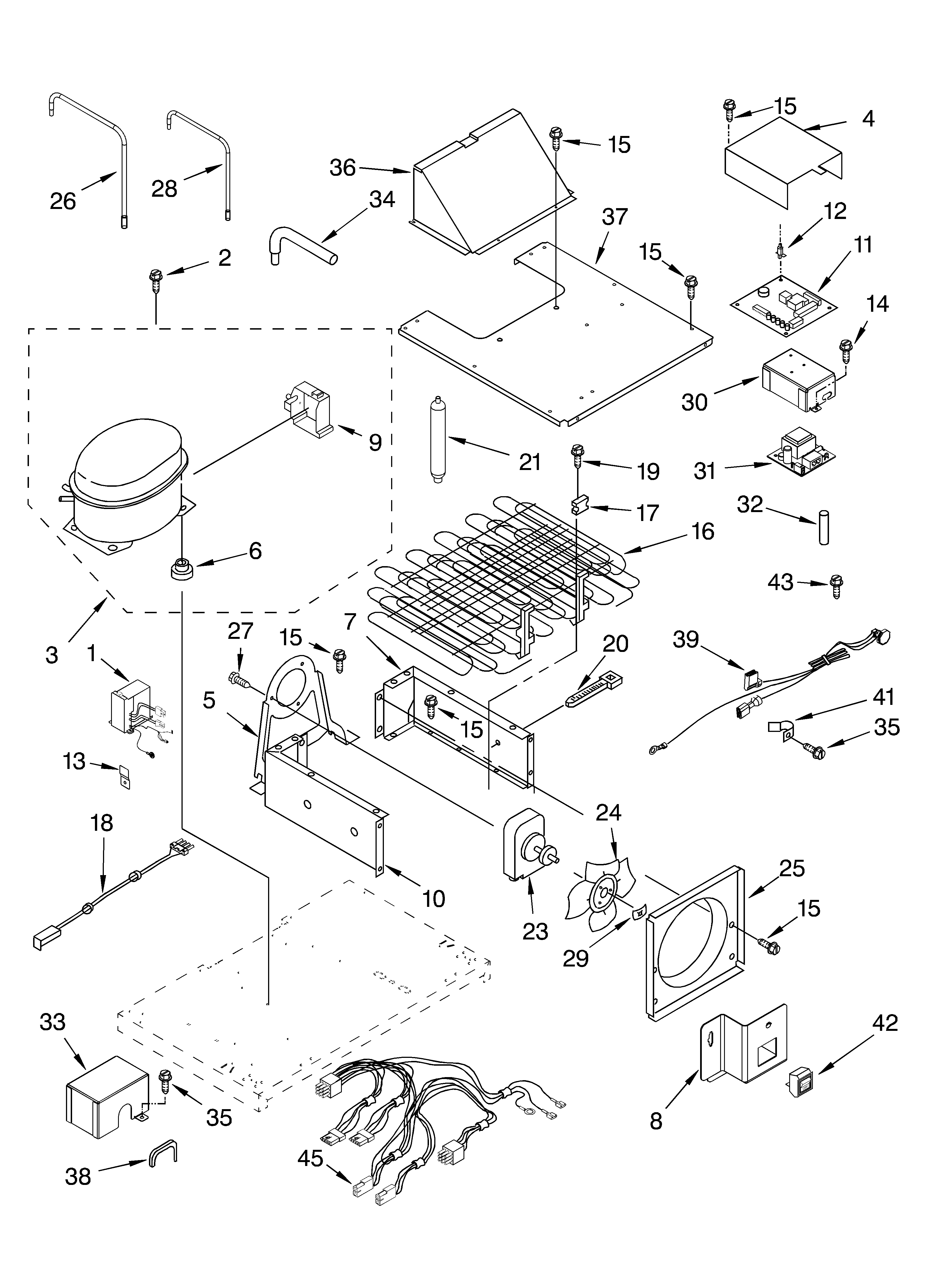 KitchenAid KSSV42FMM00 upper unit parts diagram