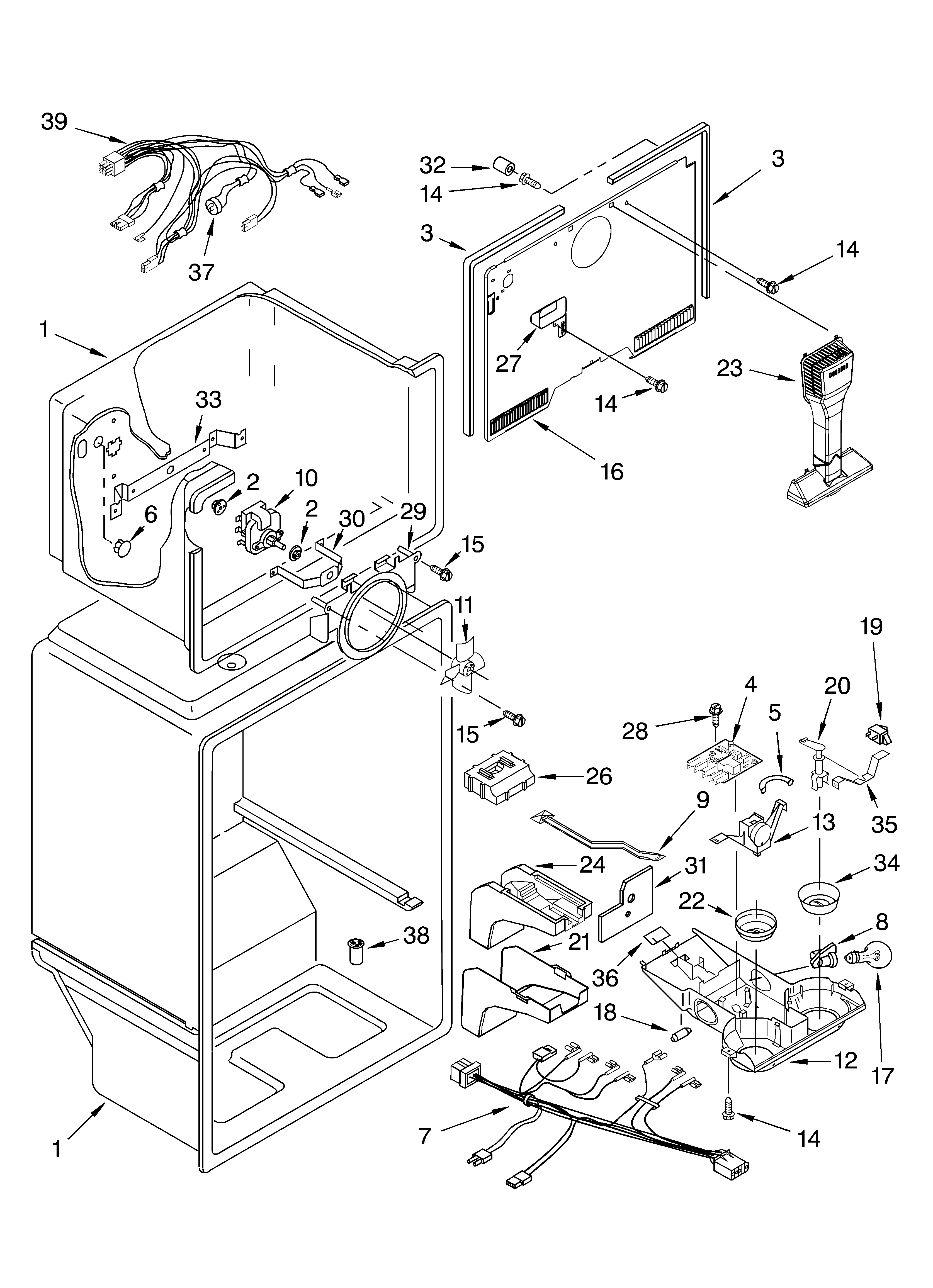 Kirkland ST21HPXLQ02 liner parts diagram