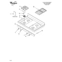 Whirlpool GS475LELS2 cooktop parts diagram