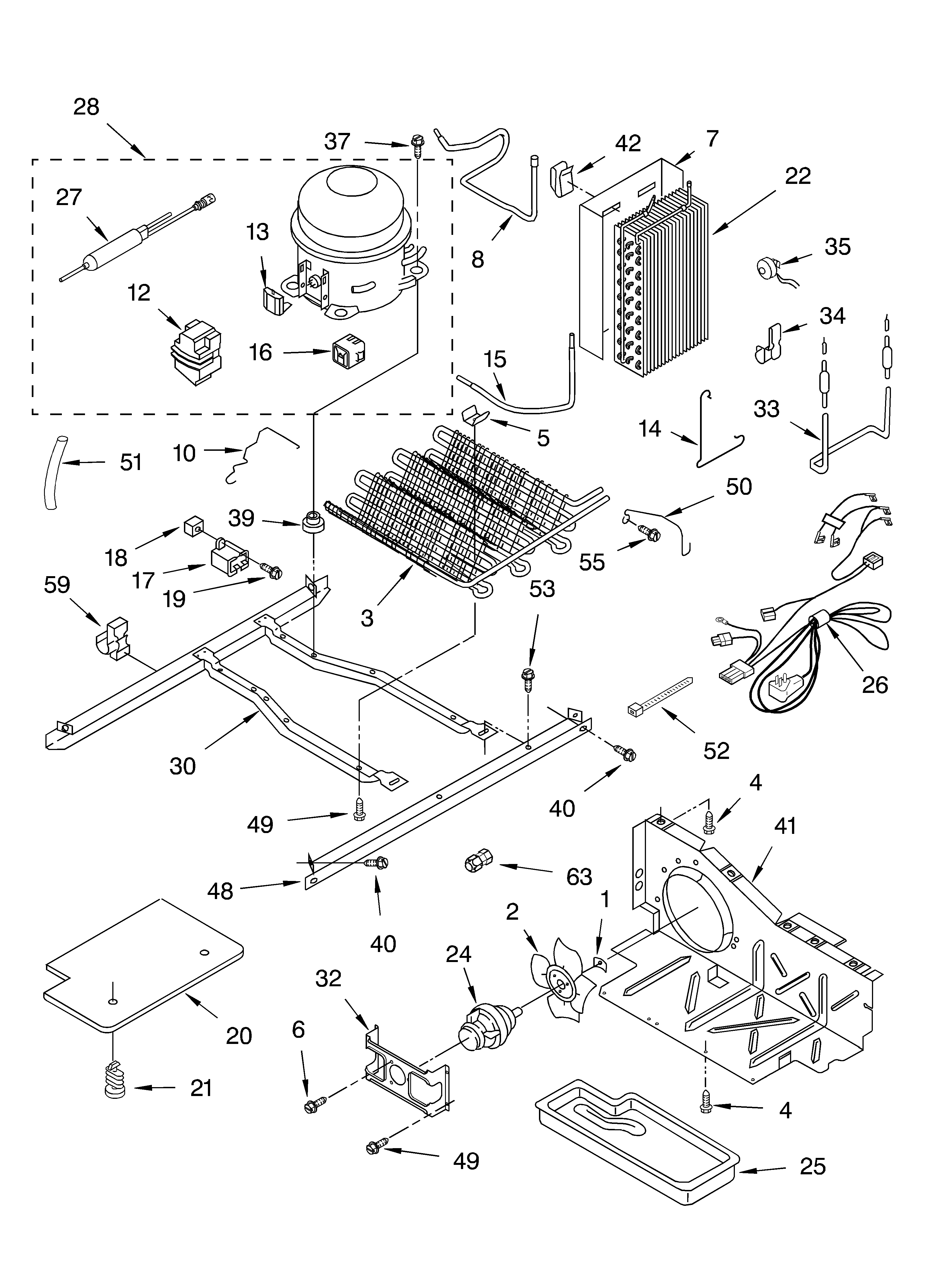 KitchenAid KSRJ22IMST00 unit parts diagram