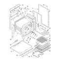 Whirlpool RF4700XEW8 oven parts diagram