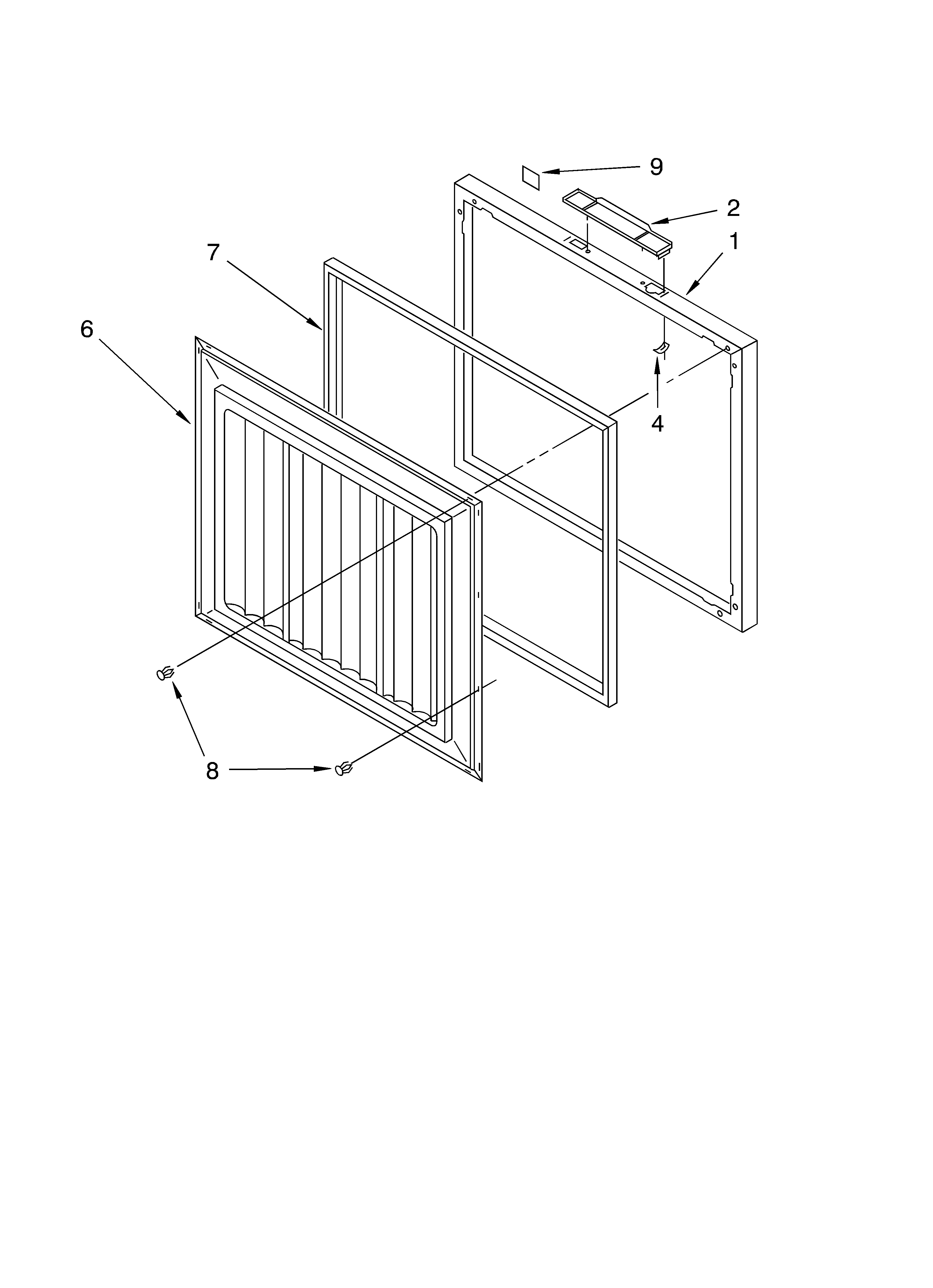 Kirkland 7SCF0710KQ01 door parts diagram