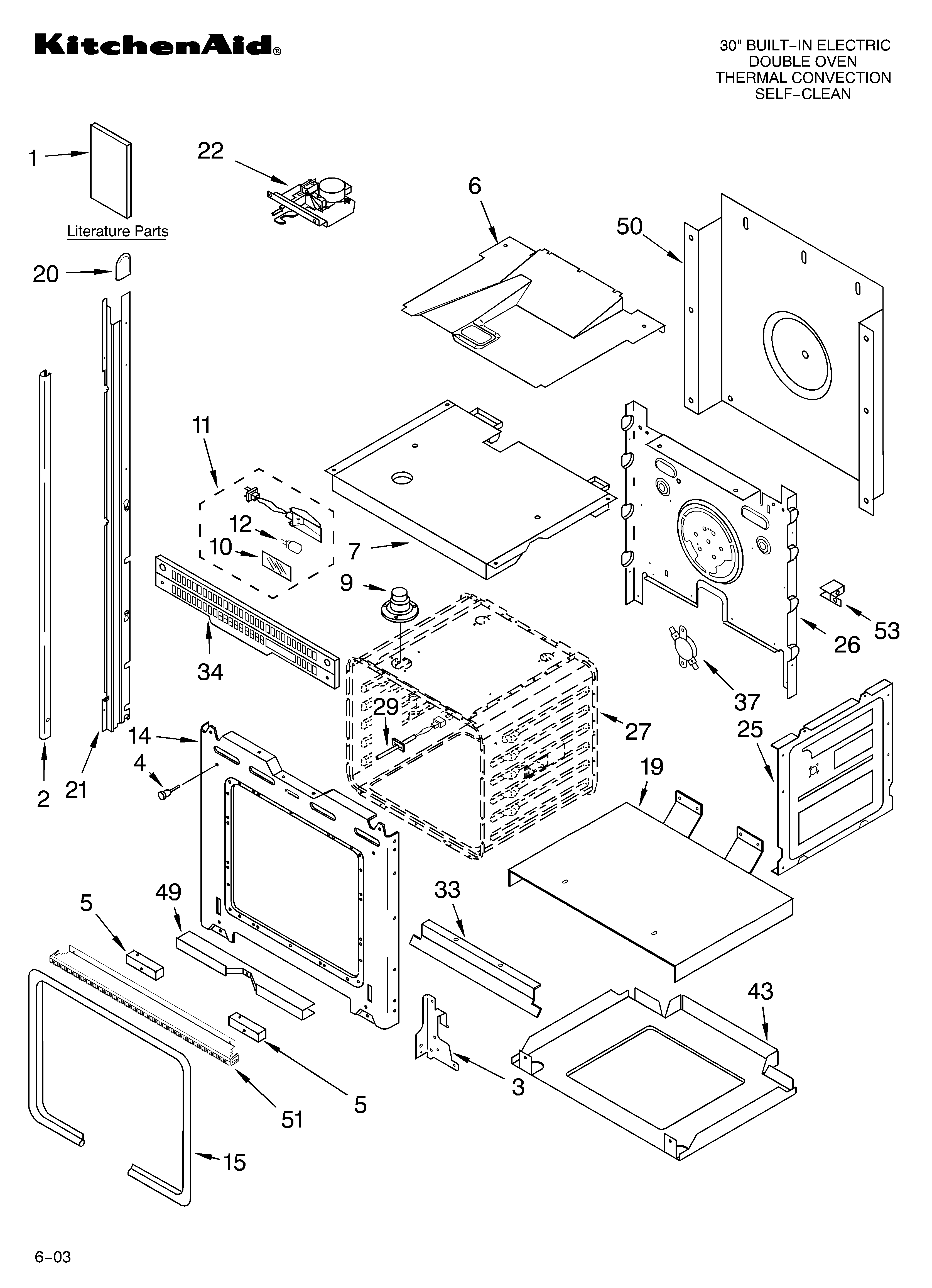 KitchenAid KEBV208MMT00 oven parts diagram