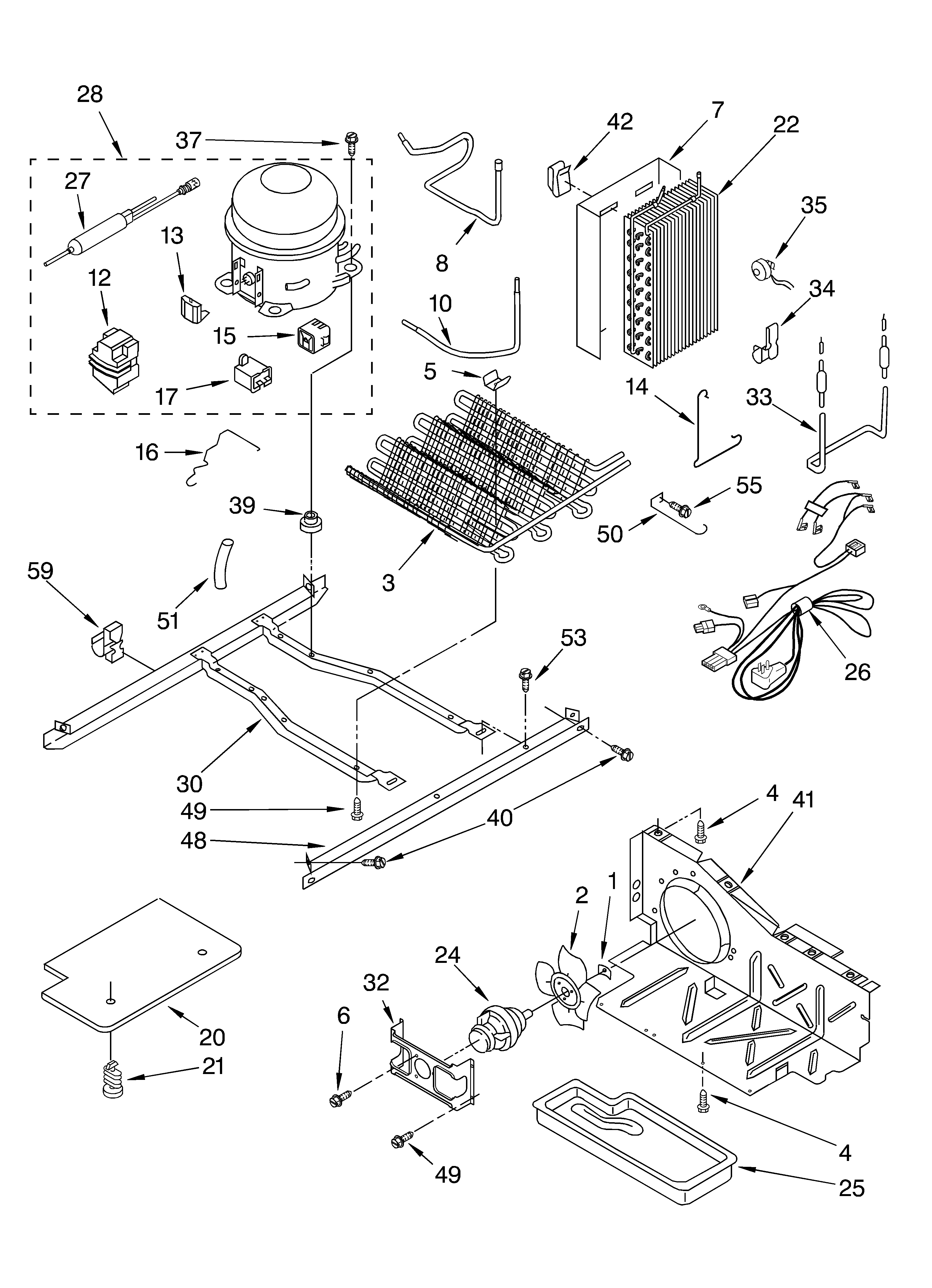 KitchenAid KSRA22KKBT02 unit parts diagram