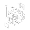 Whirlpool RBD305PDB14 upper oven parts diagram