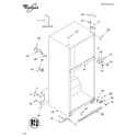 Whirlpool ET1MTKXKQ08 cabinet parts diagram