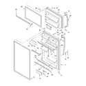 Whirlpool ET1MTKXKQ08 door parts diagram