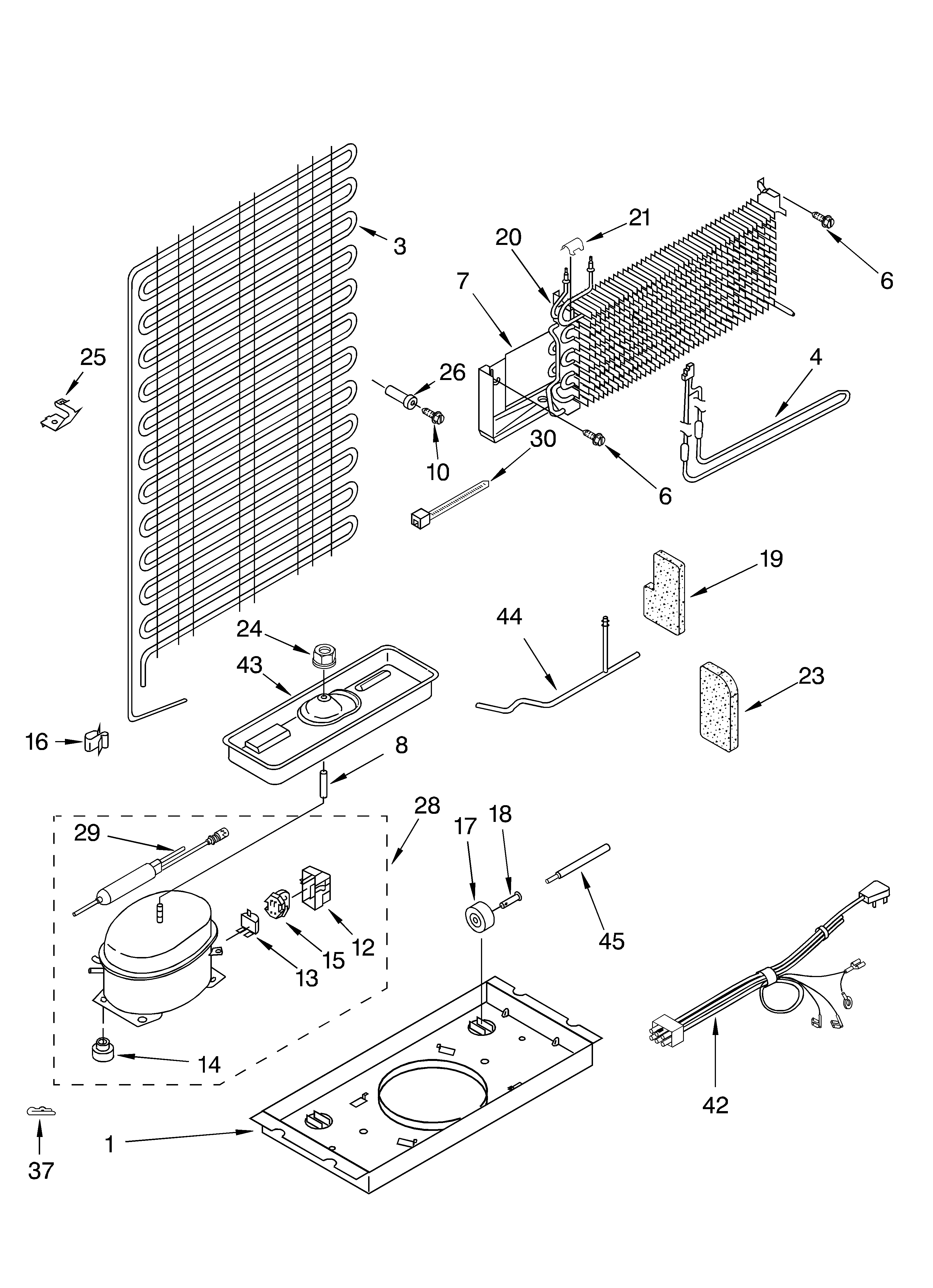 Whirlpool ET4CSKYKT02 unit parts diagram