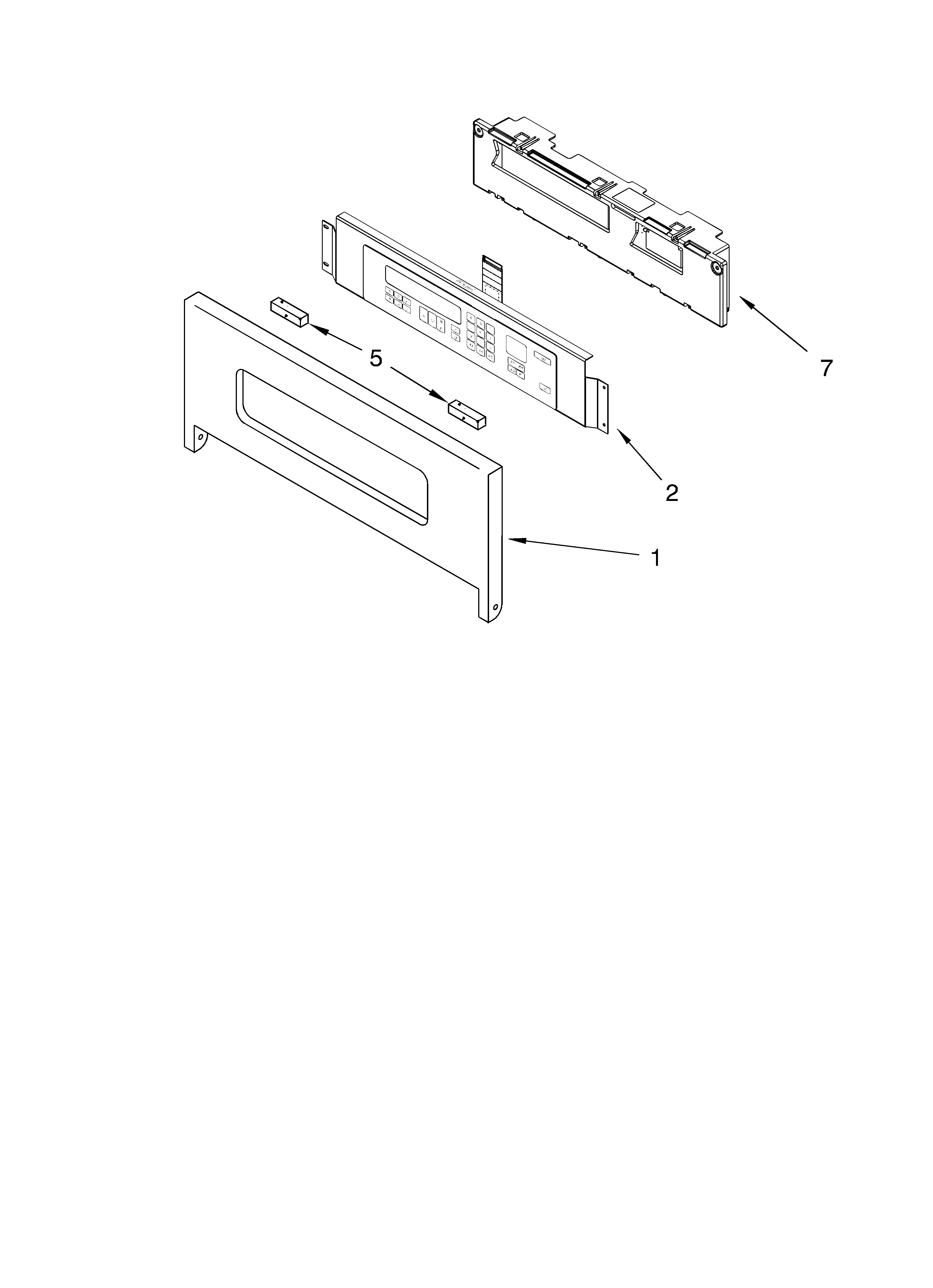 KitchenAid KEBC278KSS02 control panel parts diagram