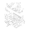 KitchenAid KGCP463KSS01 burner box, gas valves, and switches diagram