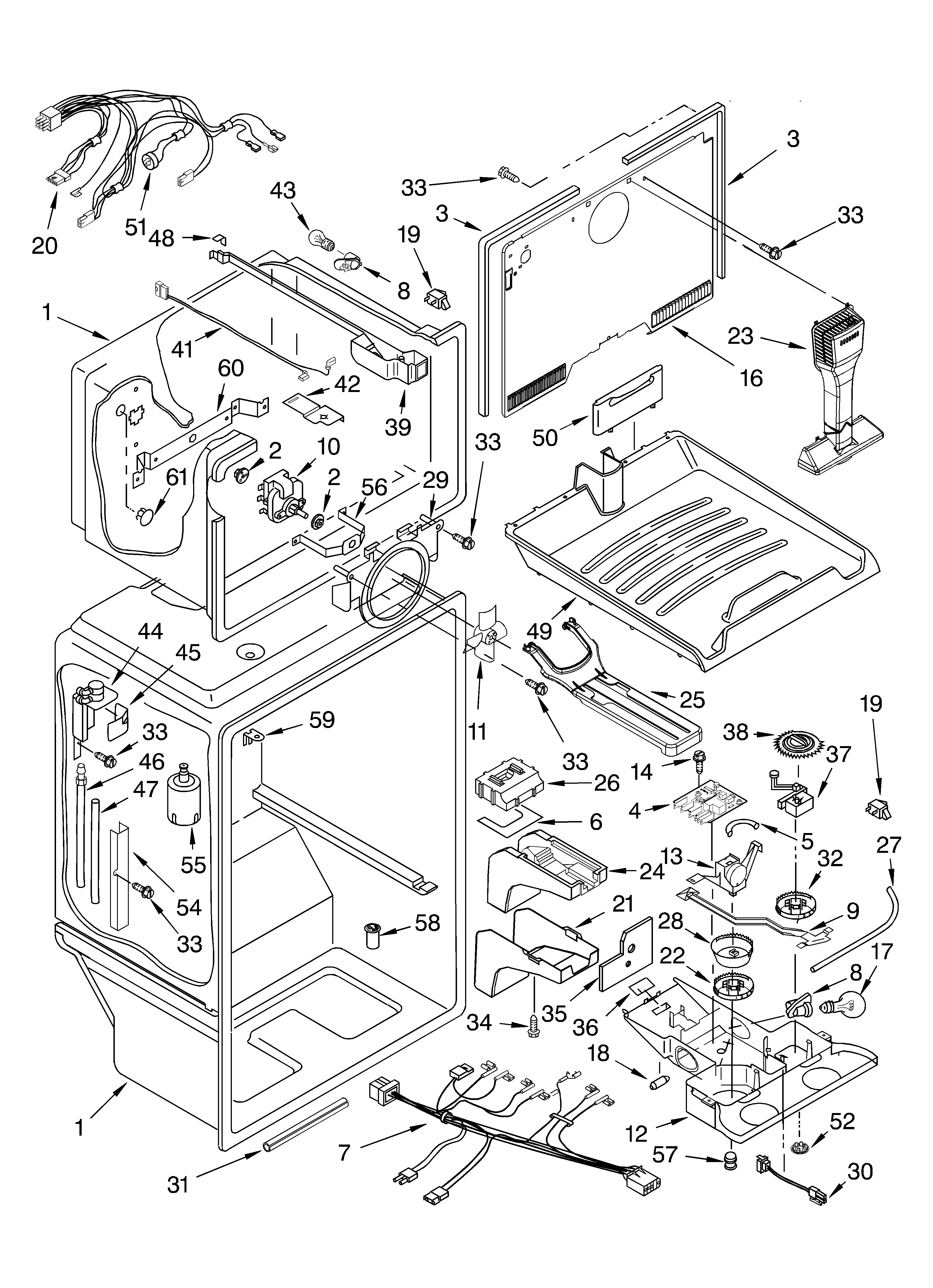 KitchenAid KTRA22ELWH02 liner parts diagram