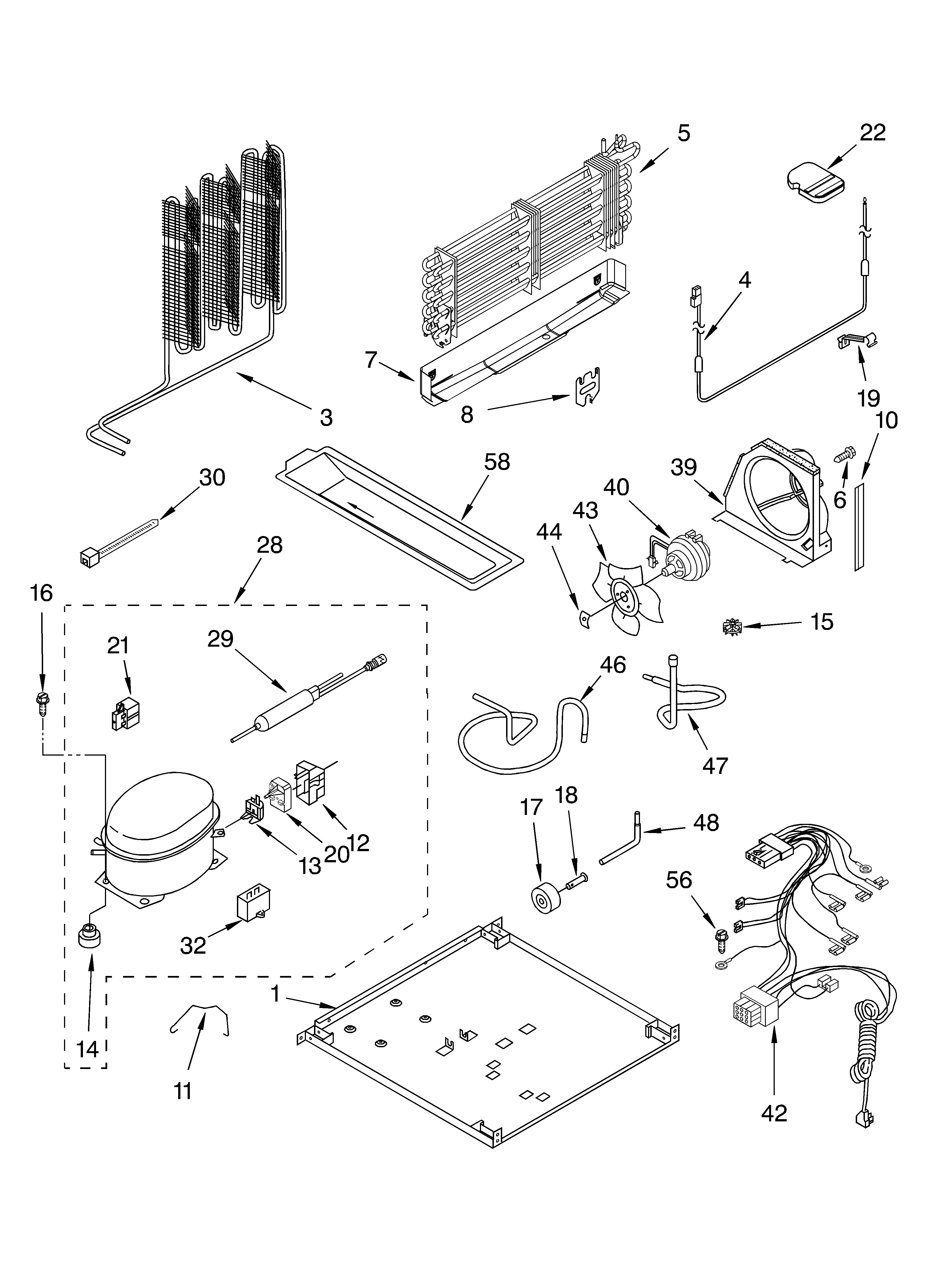 KitchenAid KTRA22ELWH02 unit parts diagram