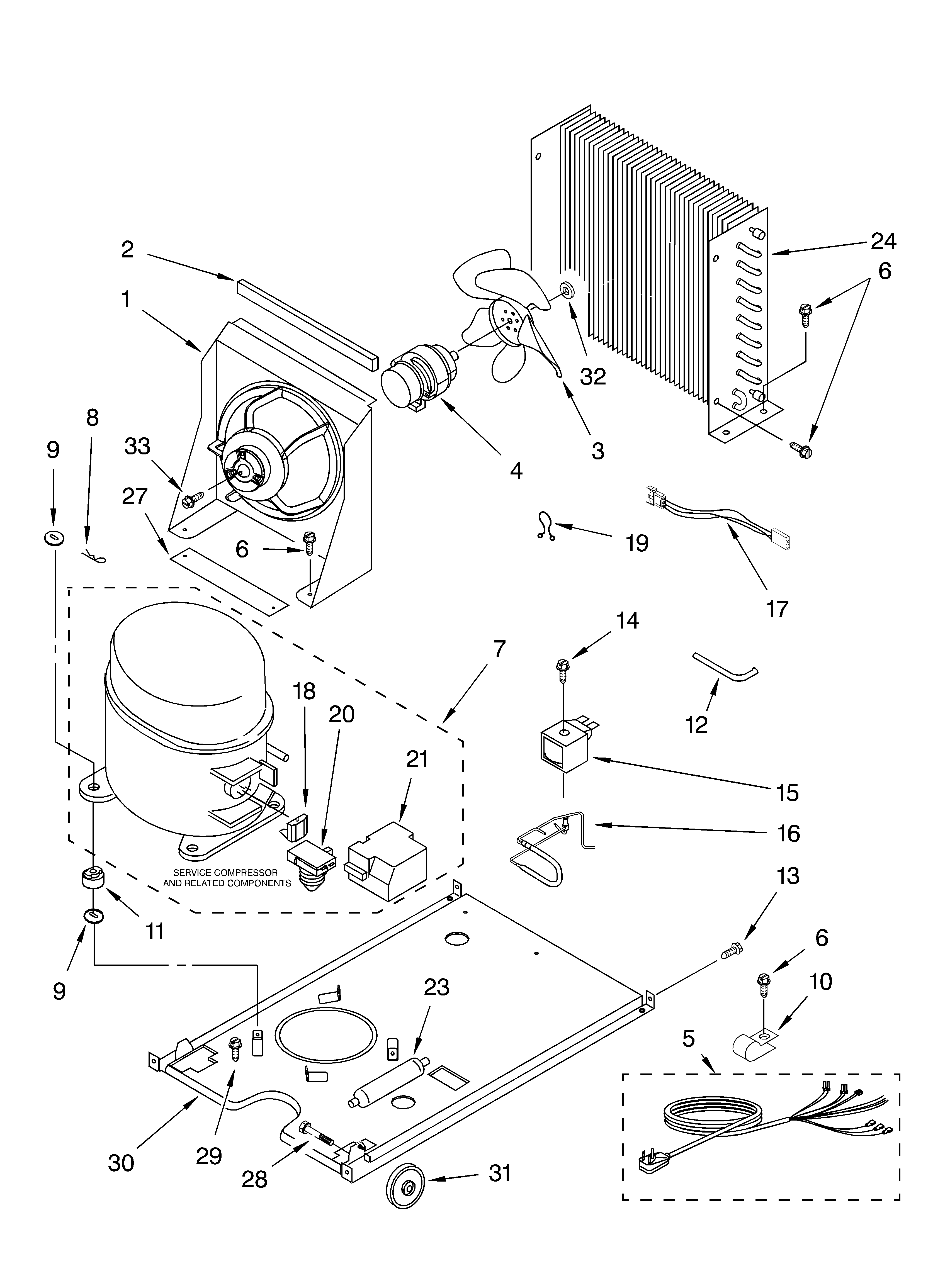 KitchenAid KUIA15NLHS5 unit parts diagram