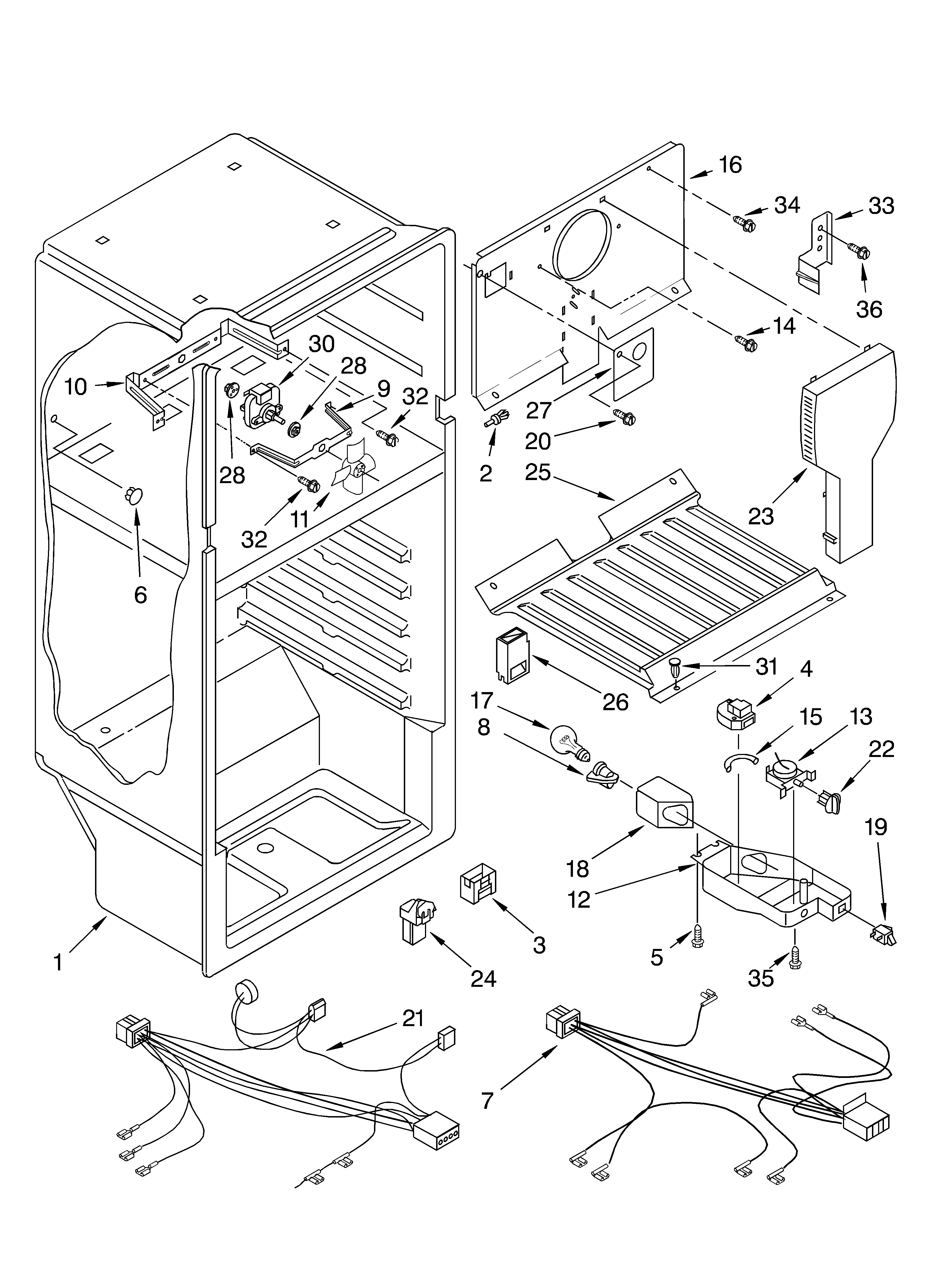 Roper RT14ZKYKZ02 liner parts diagram