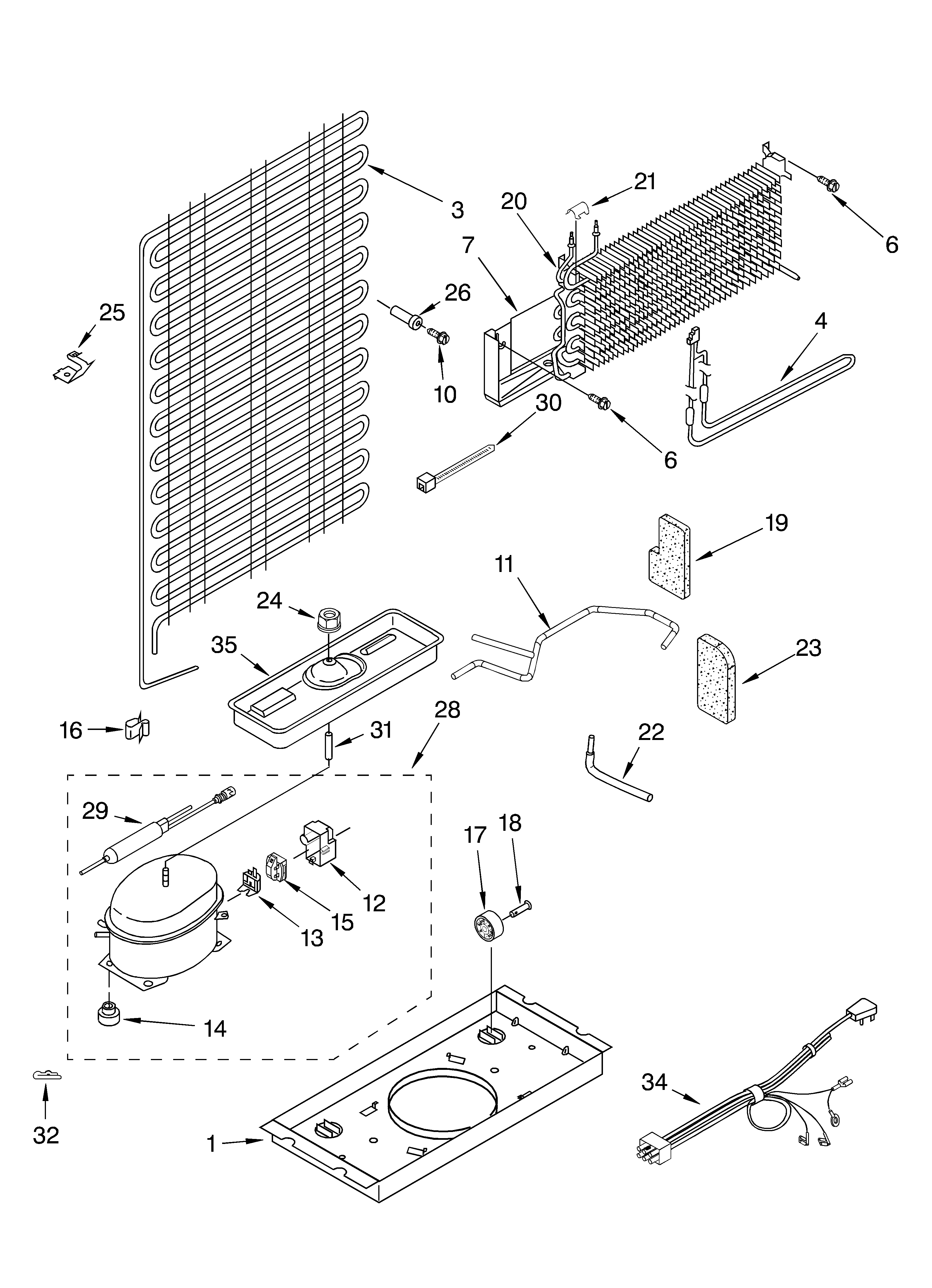 Roper RT14ZKYKZ02 unit parts diagram