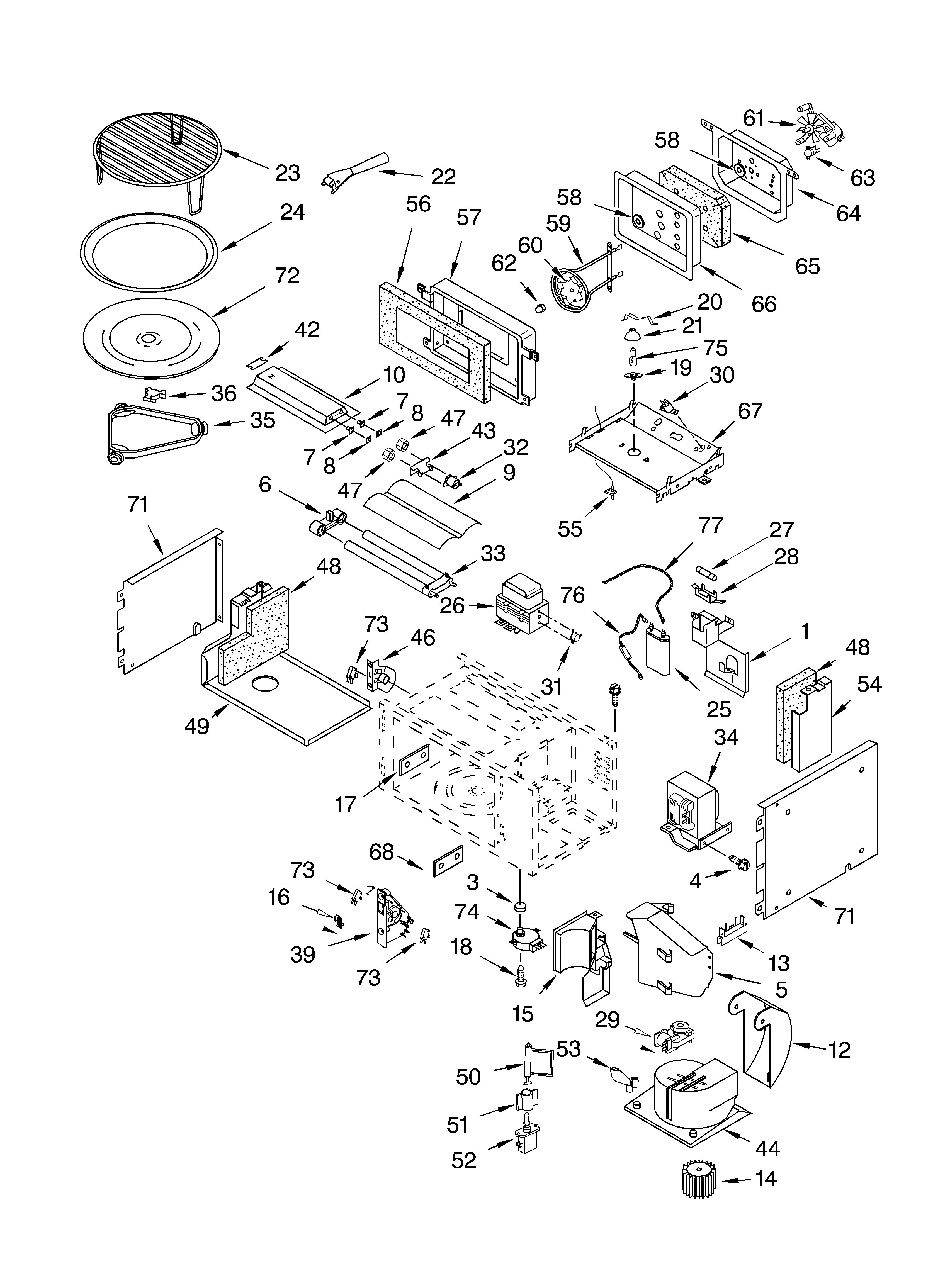 KitchenAid KBMC147HWH2 cabinet and stirrer parts diagram