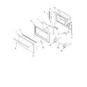 KitchenAid KEMC308KWH01 microwave door parts, optional parts diagram
