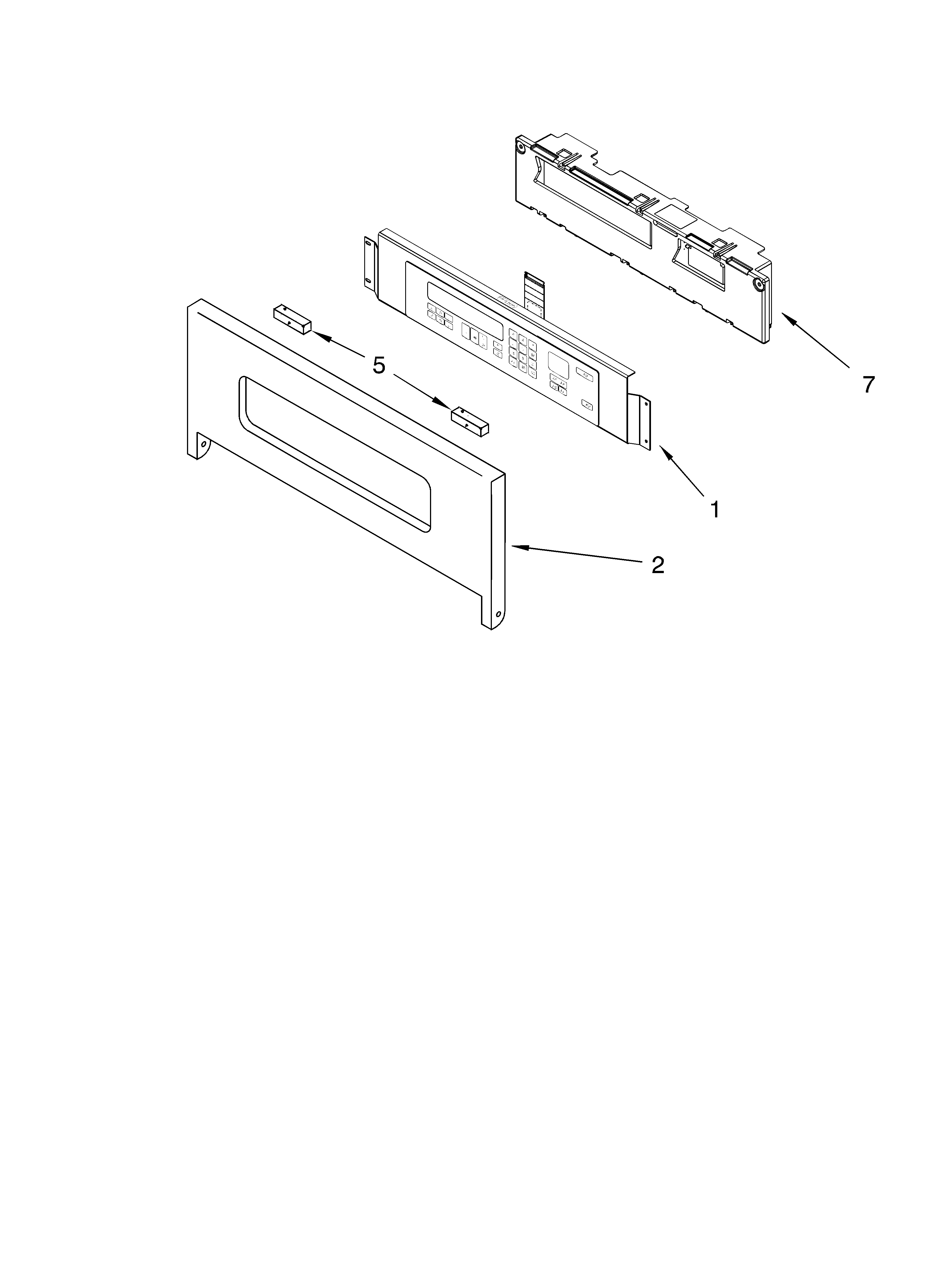KitchenAid KEMC378KSS01 control panel parts diagram