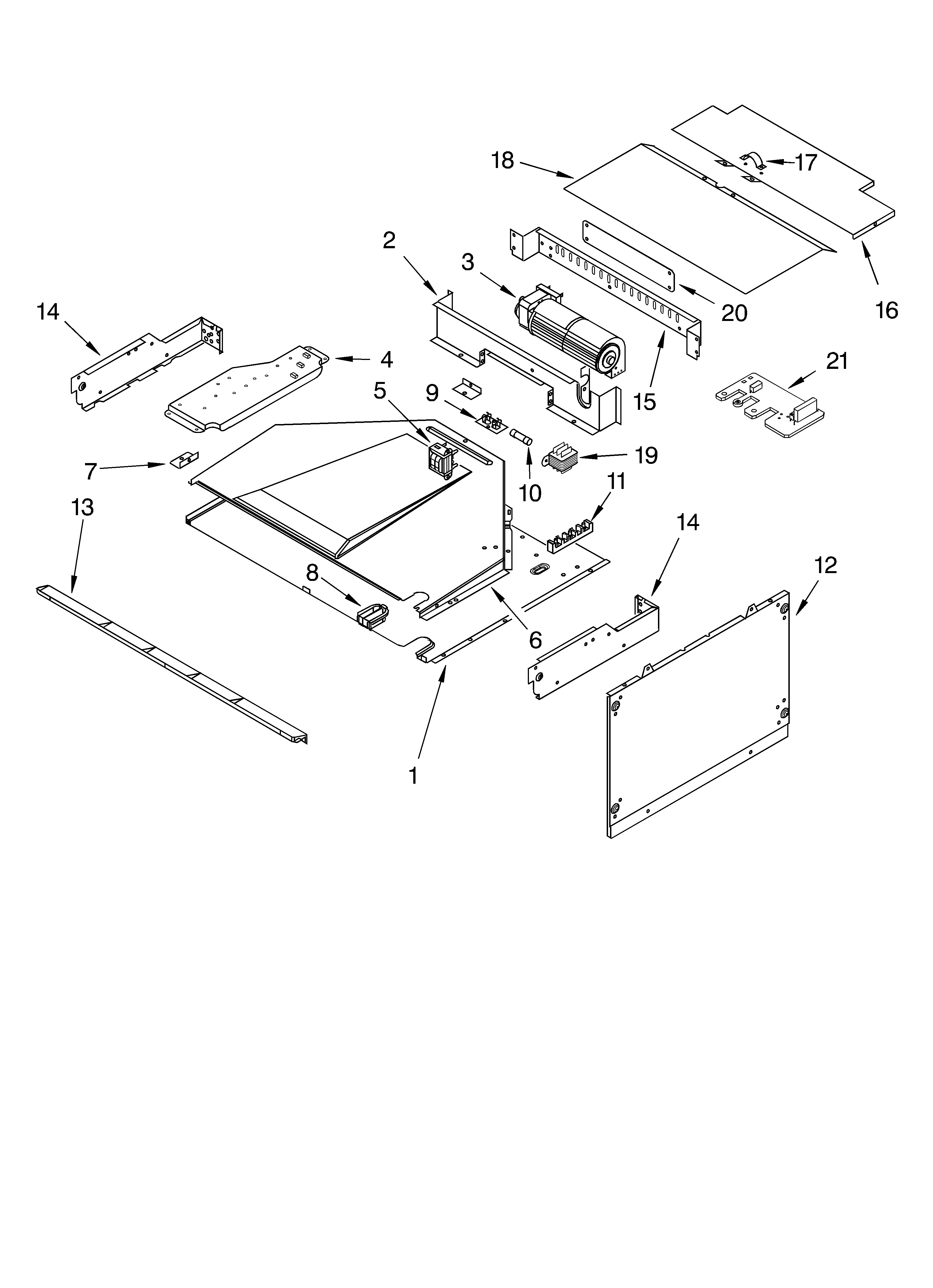 KitchenAid KEMC378KSS01 top venting parts diagram