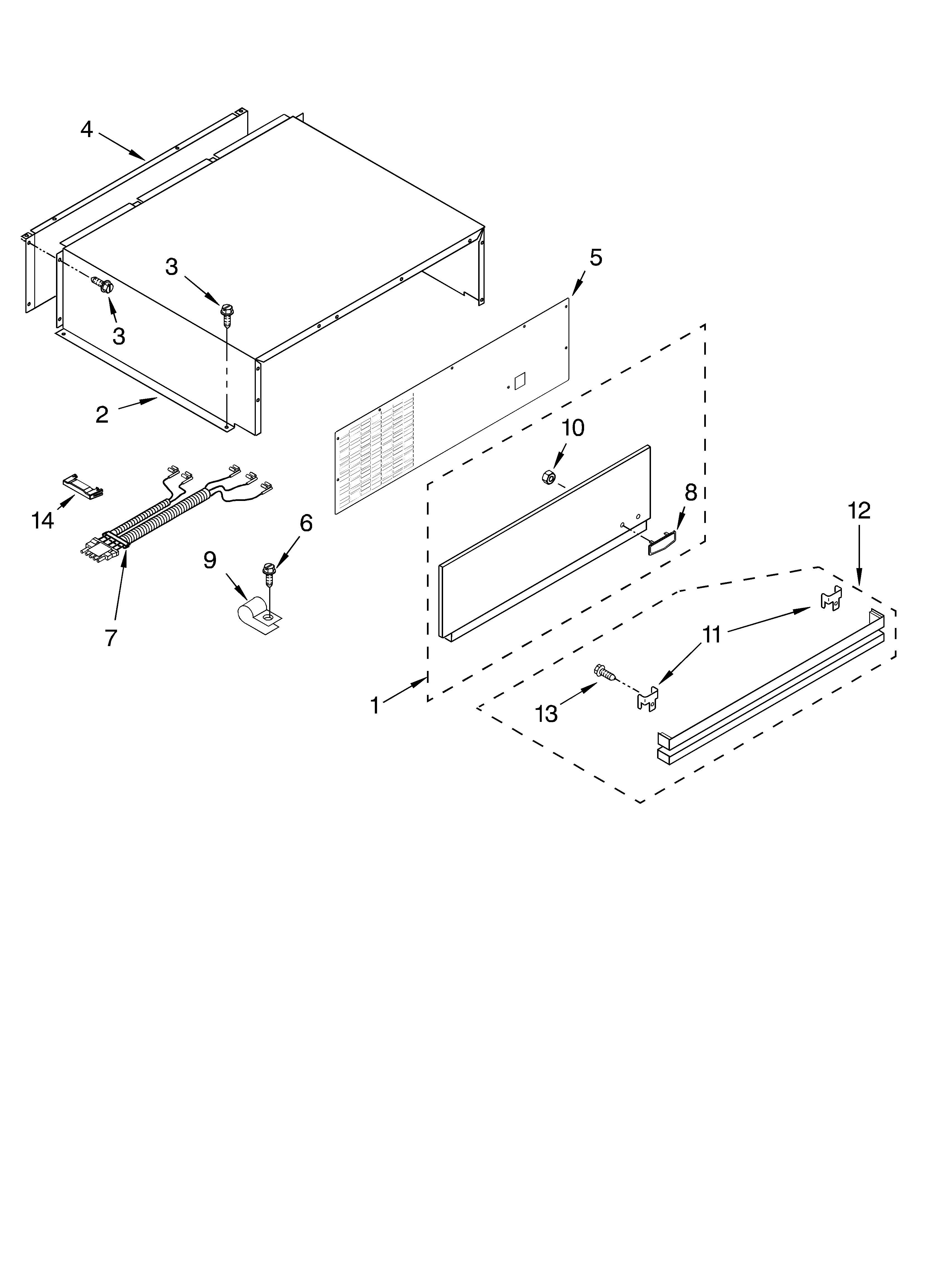 KitchenAid KSSC36QMS00 top grille and unit cover parts diagram