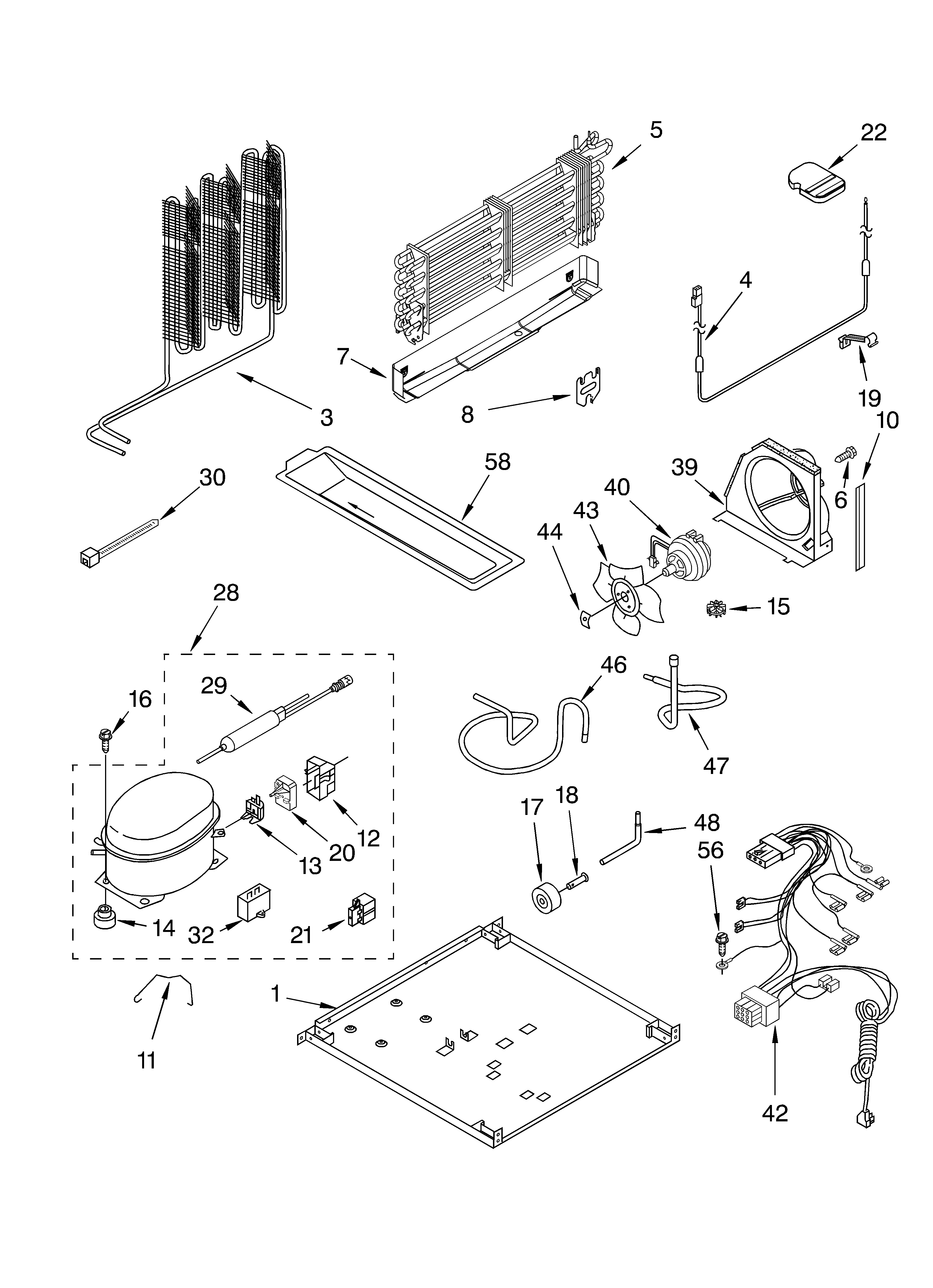 KitchenAid KTRC22ELBL02 unit parts diagram