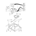 Whirlpool LSR8433KT1 machine base parts diagram