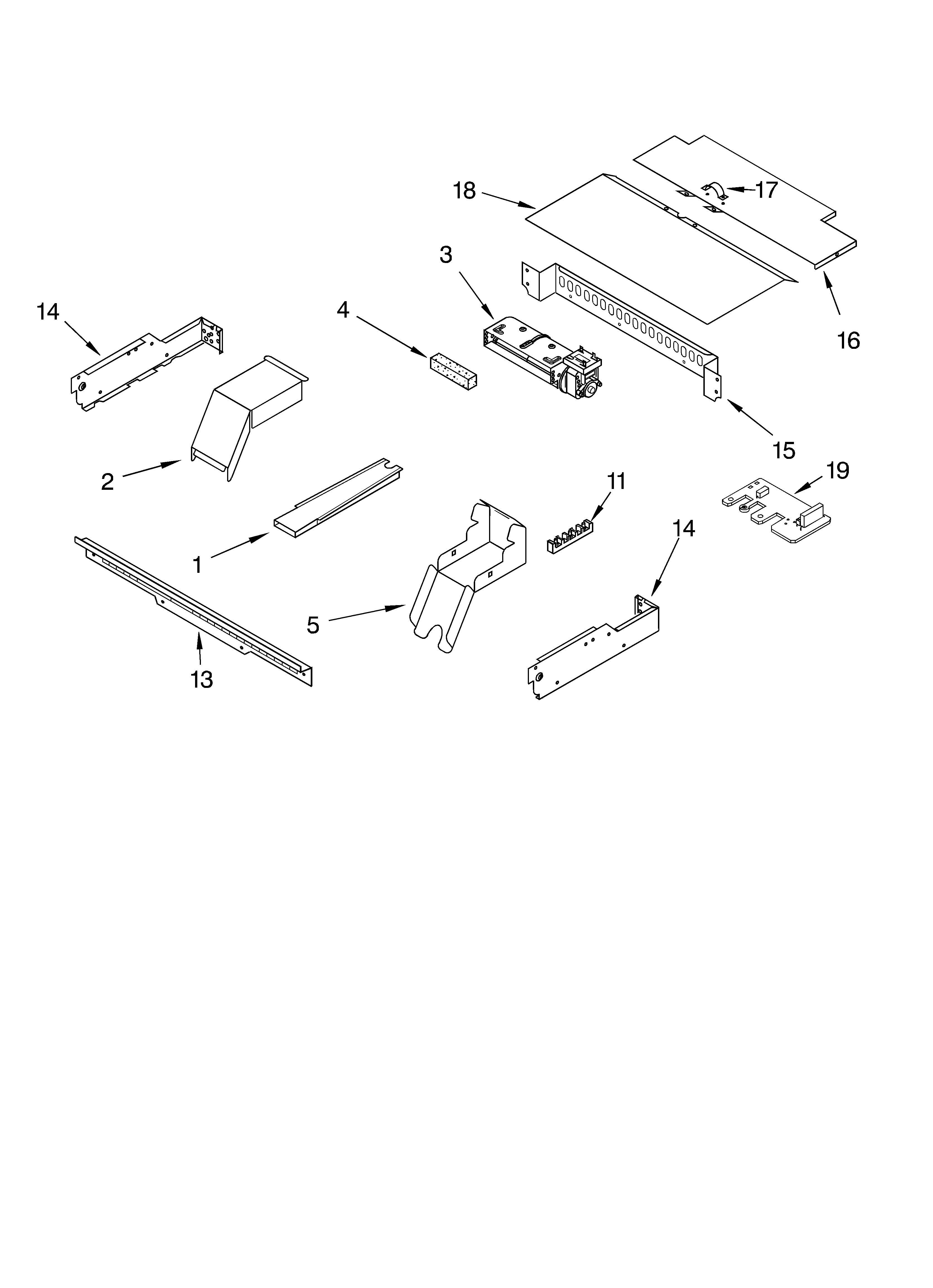 Whirlpool RBS275PDT16 top venting parts, optional parts diagram